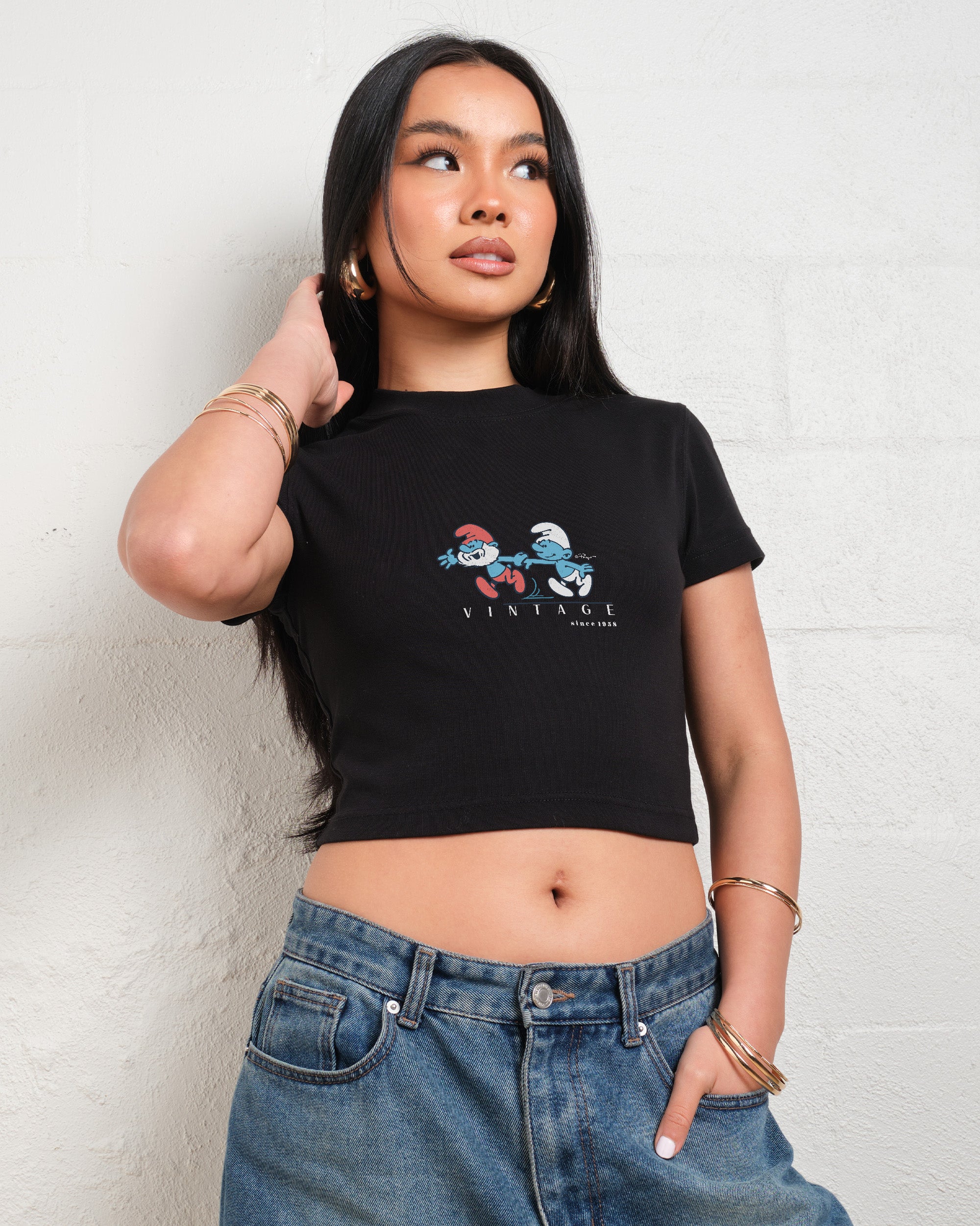 Call Me Papa Baby Tee Offical Smurfs x