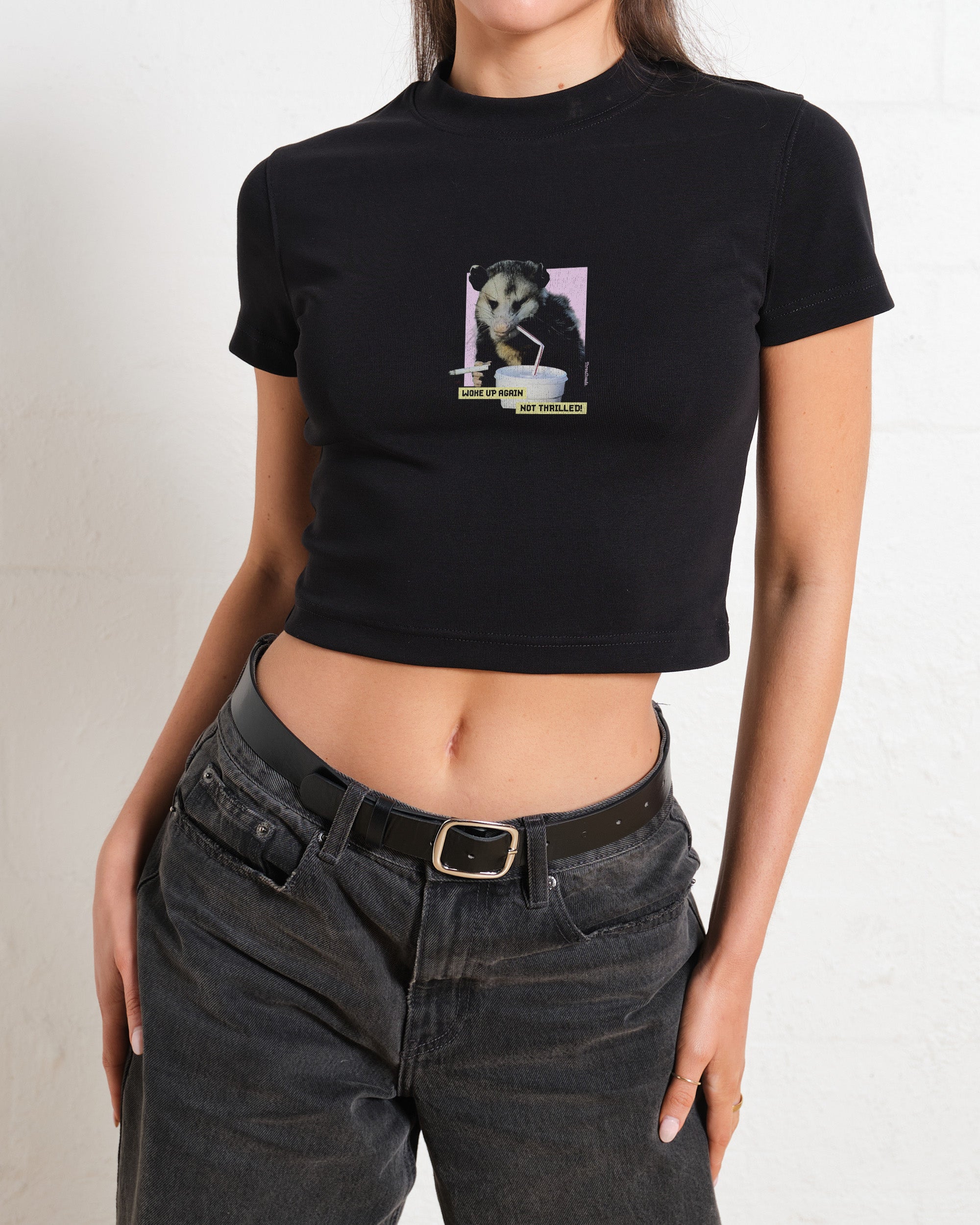 Woke Up Again, Not Thrilled Baby Tee Graphic Baby Tee Australia Online