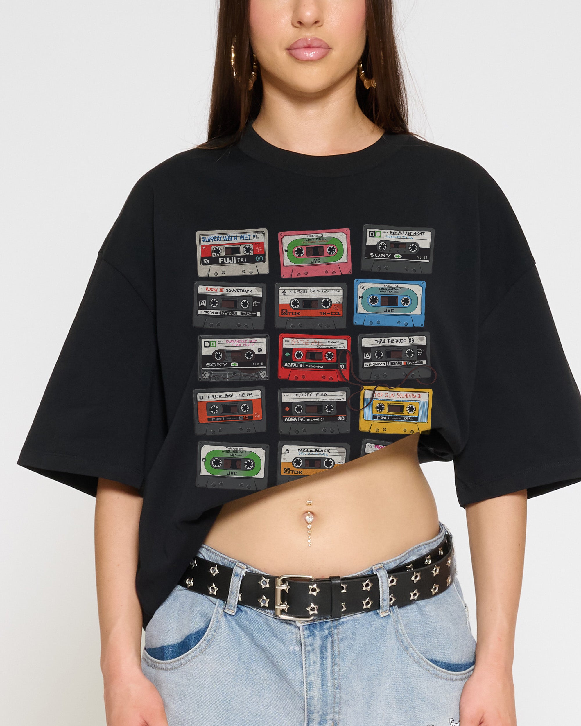 Cassette Tapes Oversized Tee – view 2