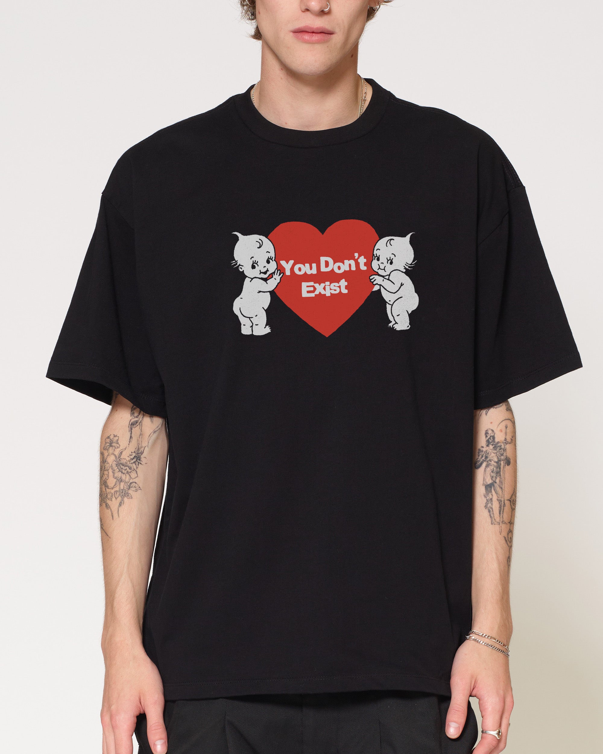 You Don’t Exist Black Oversized Tee