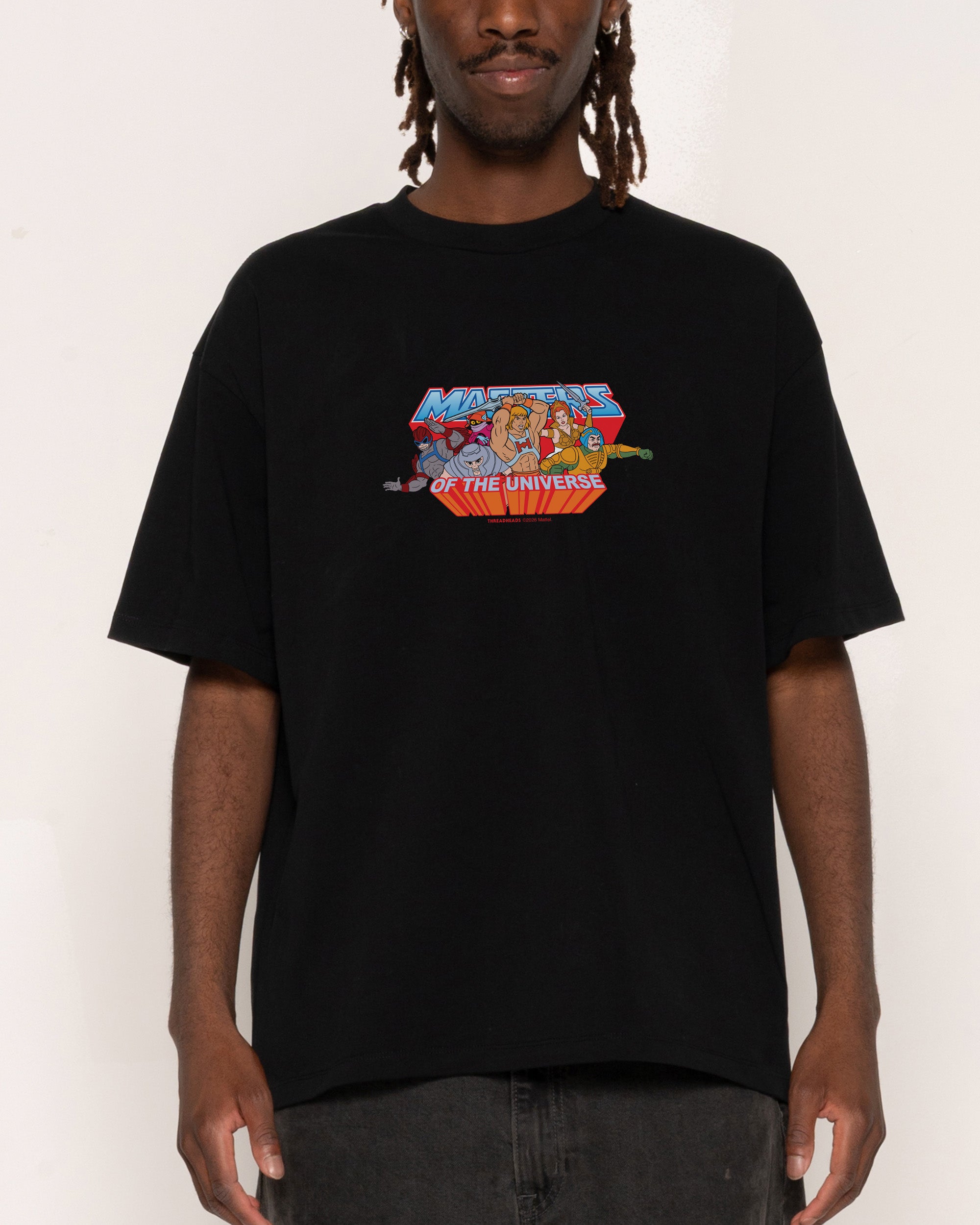 Heroes Black Oversized Tee