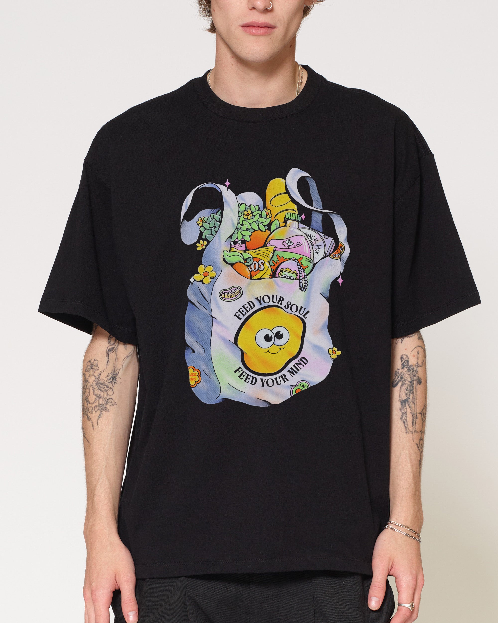 Feed Your Soul Black Oversized Tee