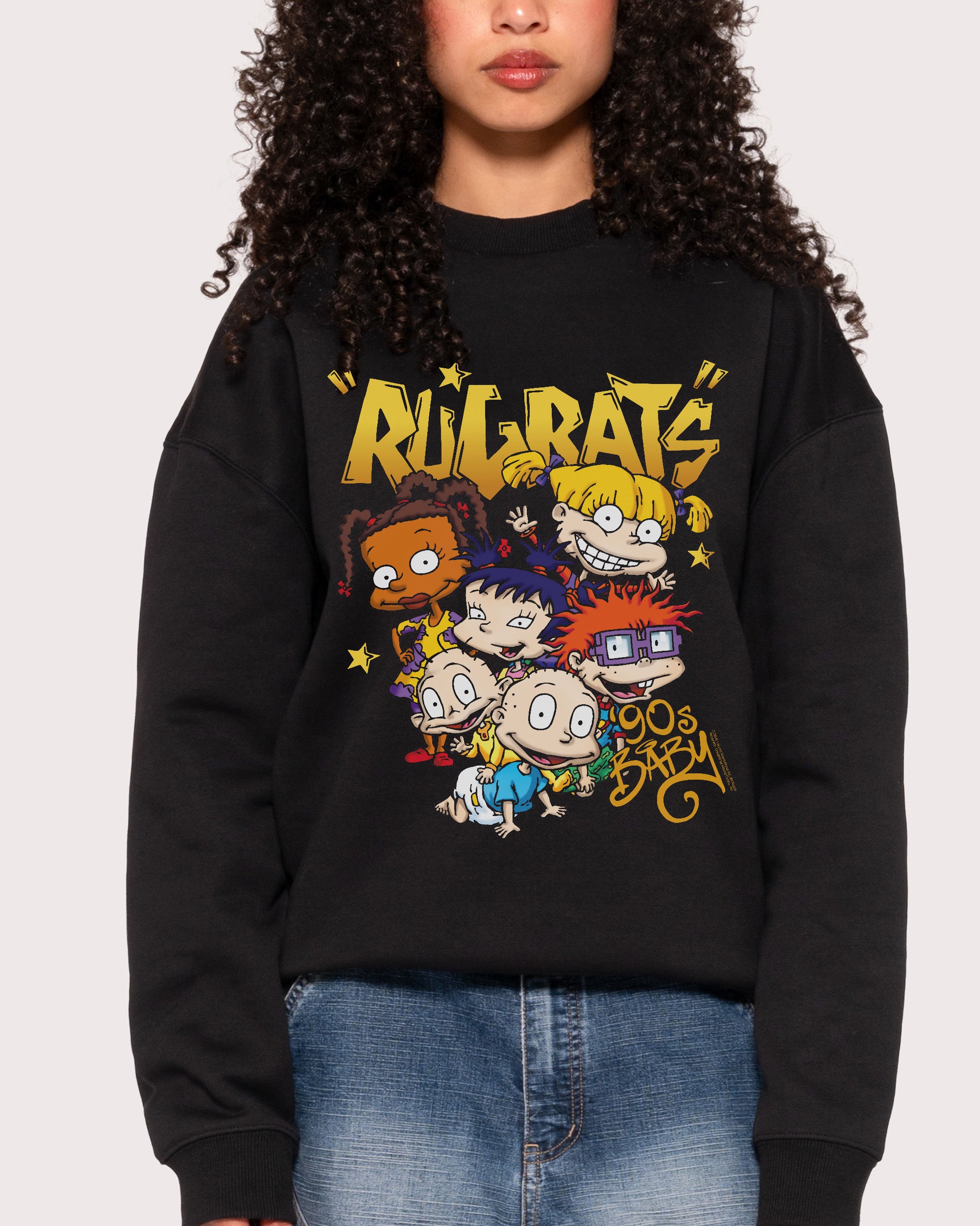 90s Baby Black Sweatshirt