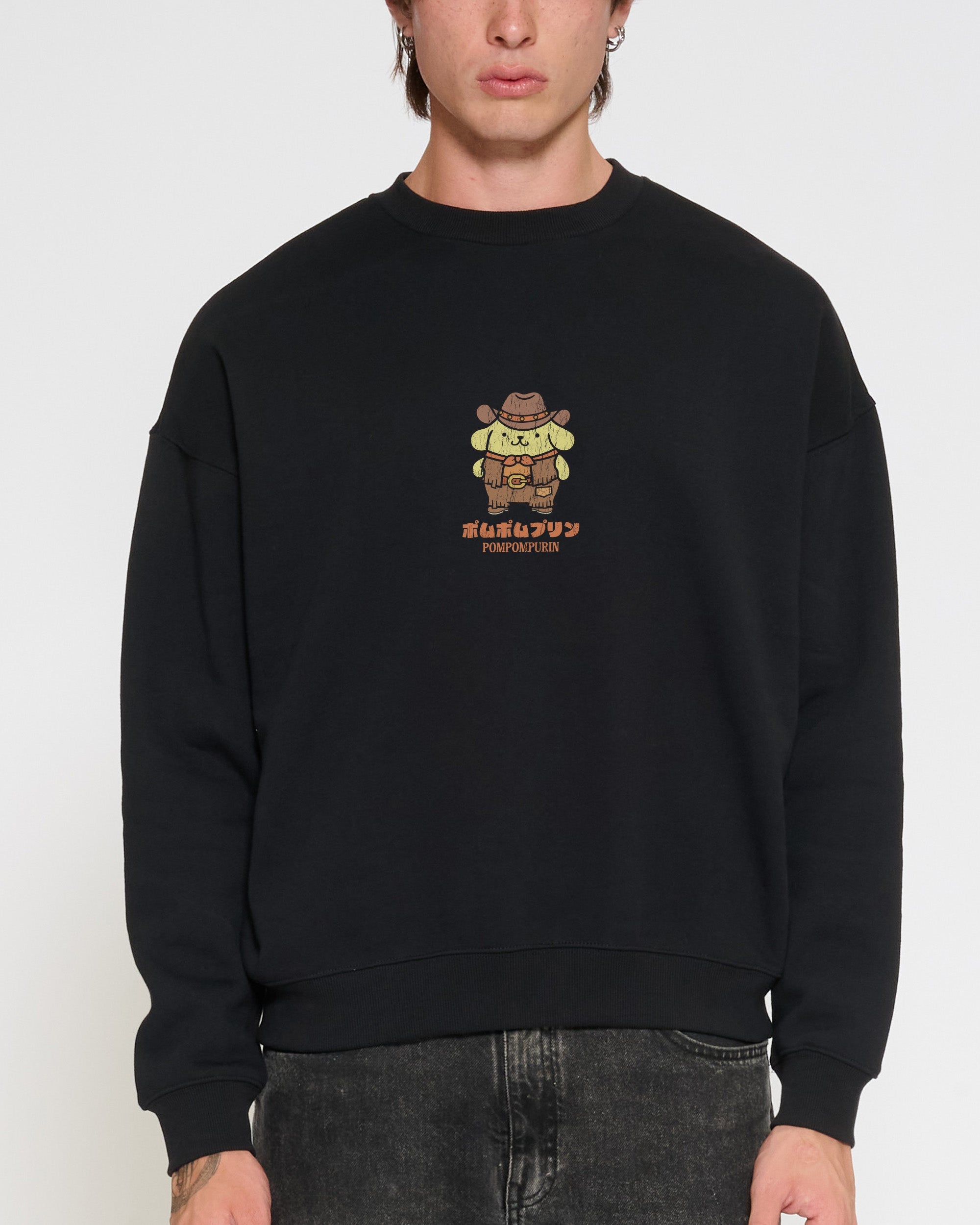 Pompompurin Yeehaw Sweatshirt Official Hello Kitty and Friends collab Threadheads
