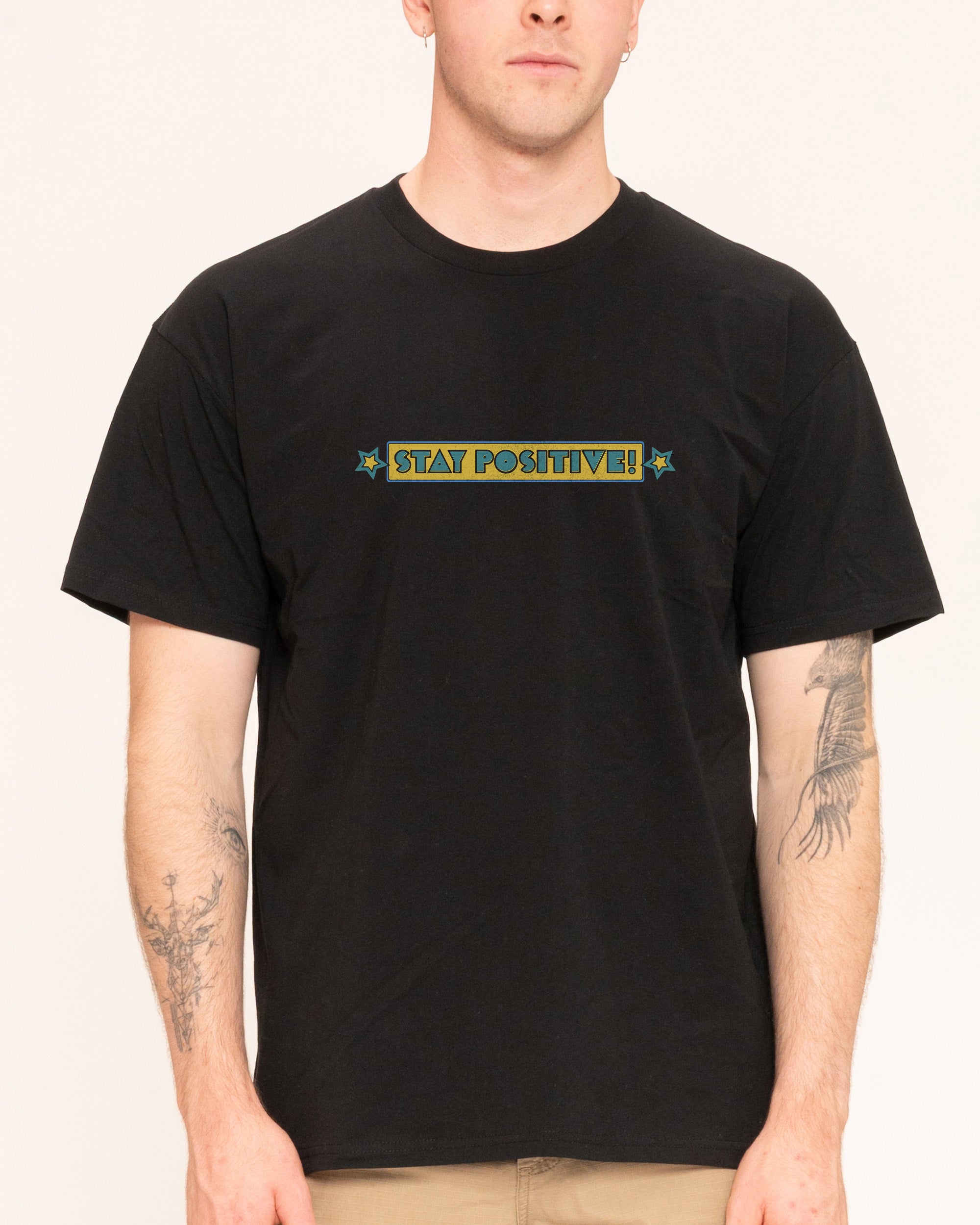 Stay Positive Front and Back T-Shirt – view 4