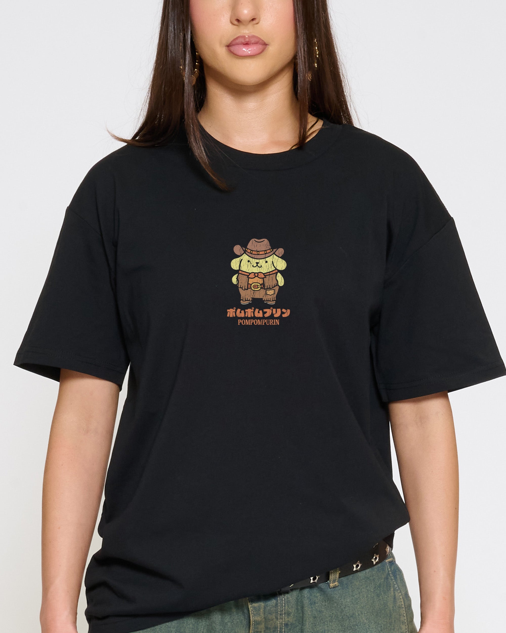 Pompompurin Yeehaw T-Shirt Official Hello Kitty and Friends collab Threadheads