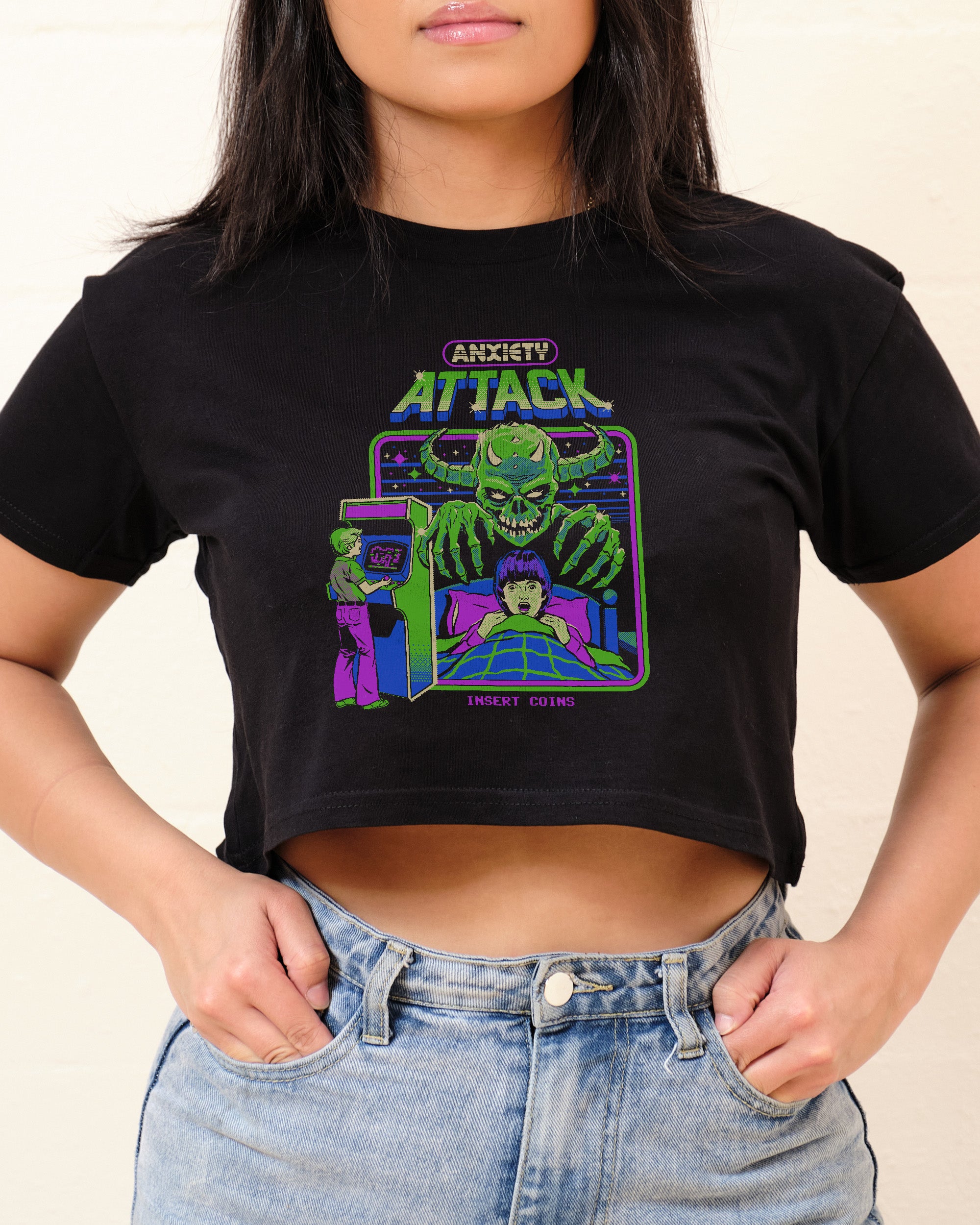 Anxiety Attack Crop Tee Threadheads Australia Online
