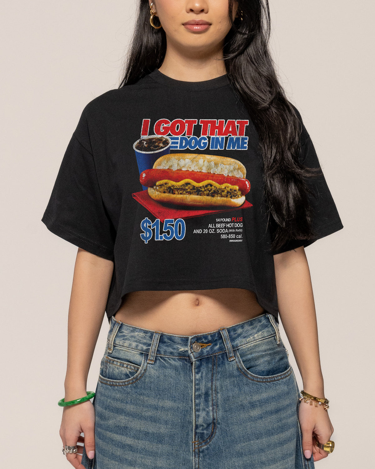 I Got That Dog In Me Crop Tee