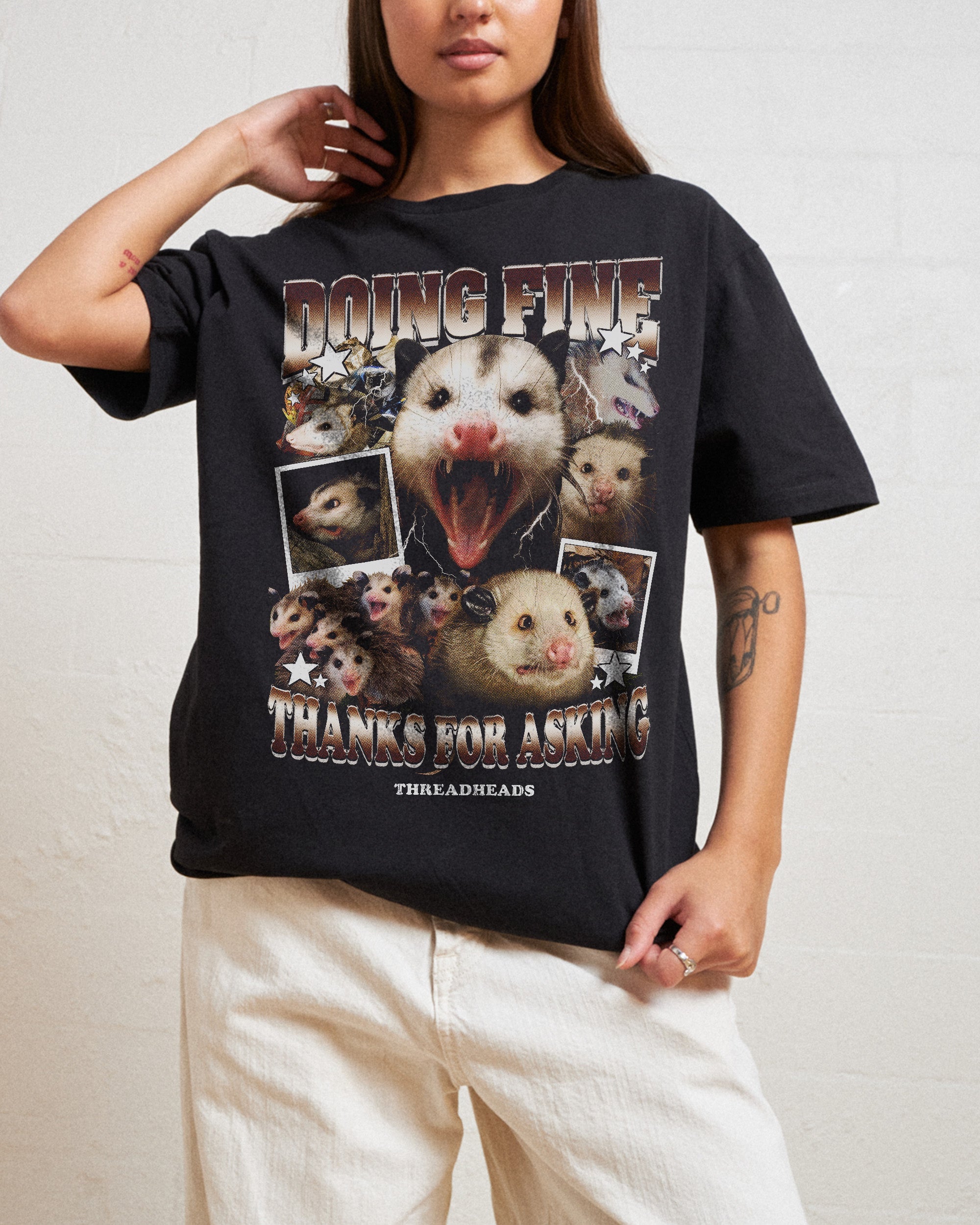 Doing Fine Opossum T-Shirt Australia Online