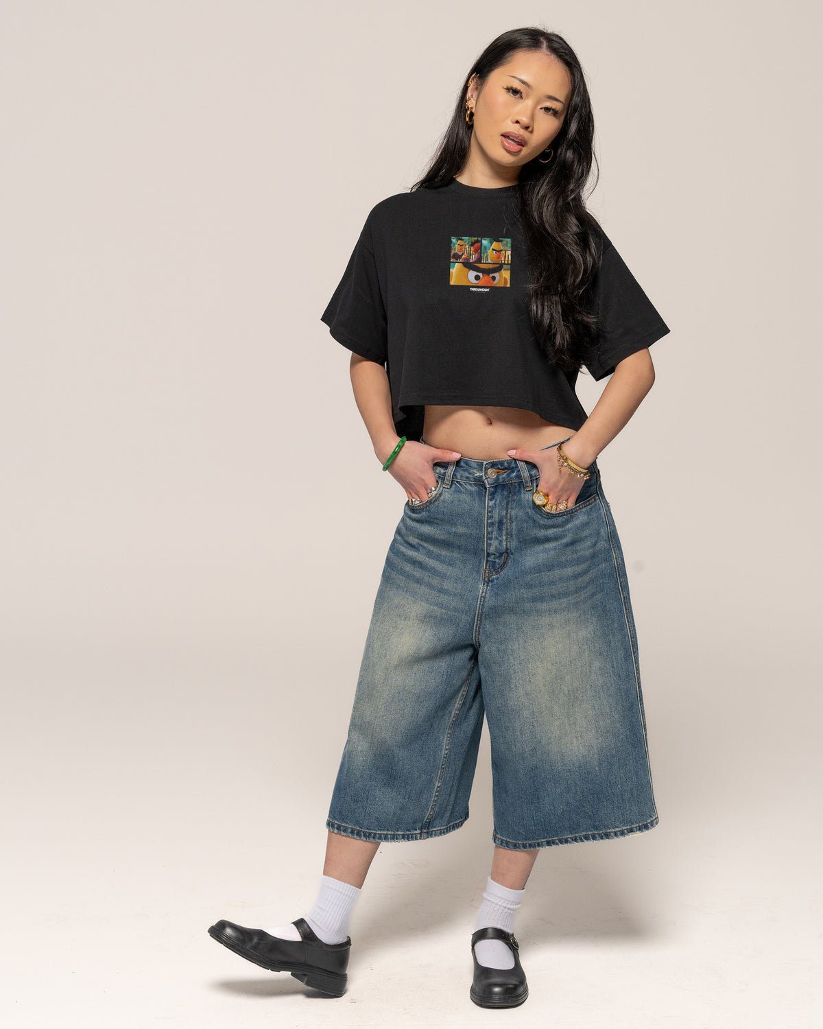 Angry Bert Crop Tee