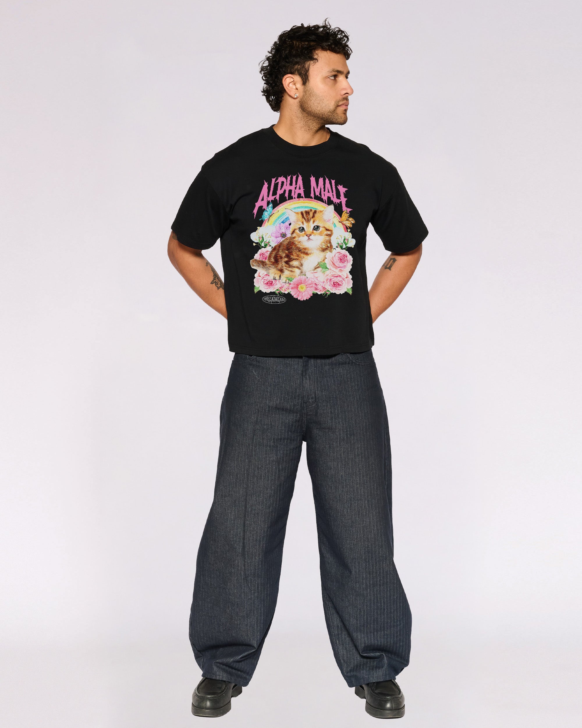 Alpha Male Oversized Crop Tee