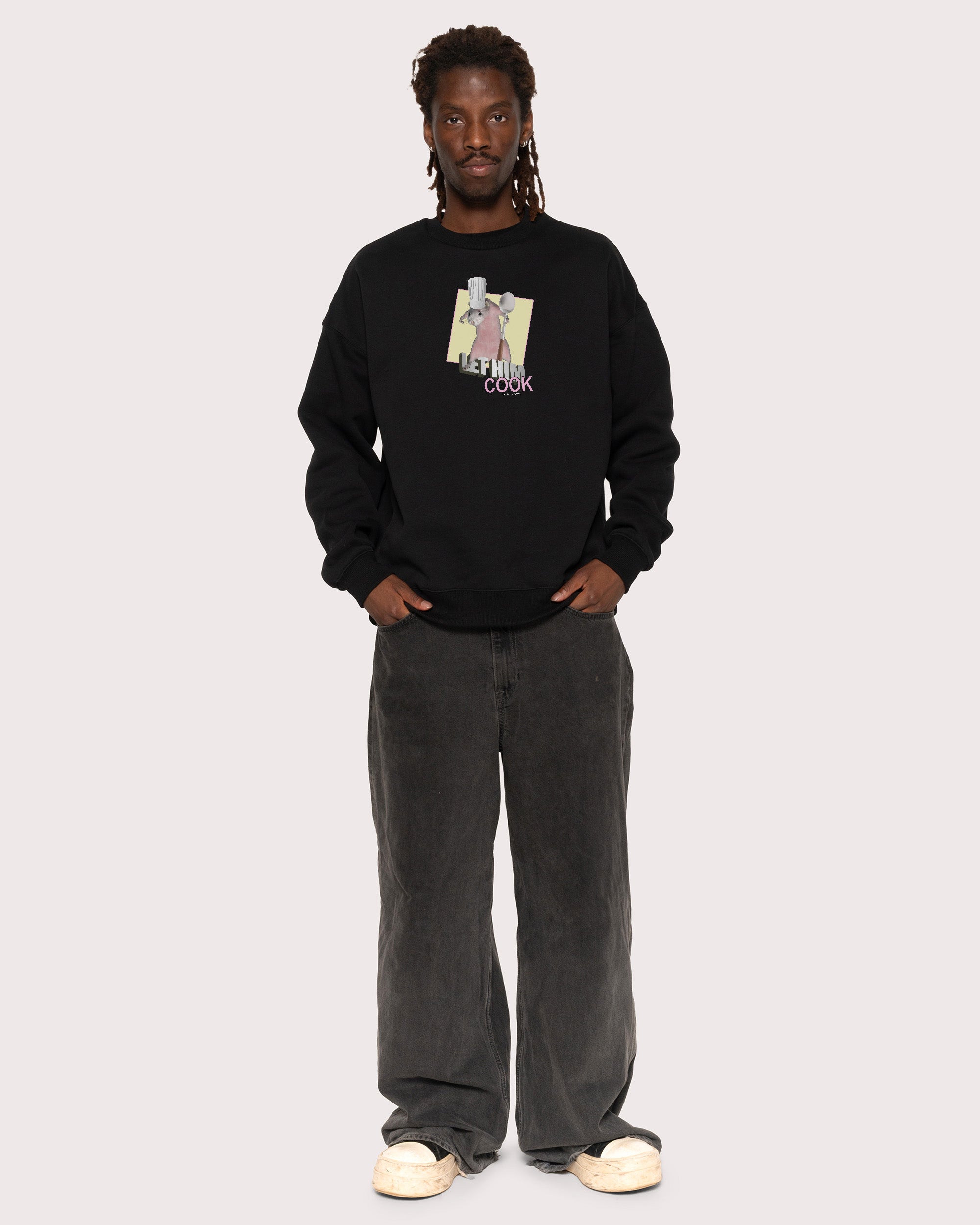 Let Him Cook Black Sweatshirt
