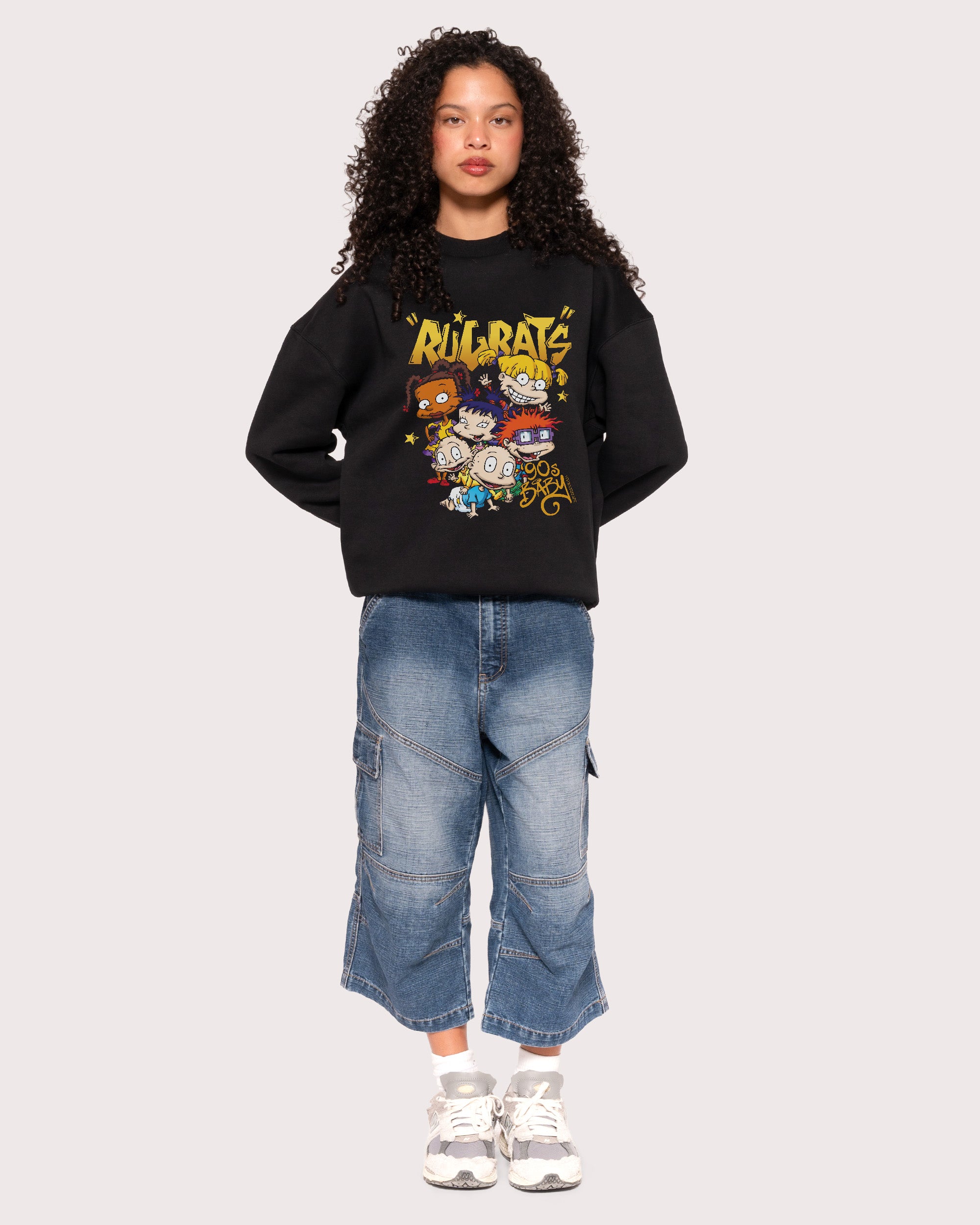 90s Baby Black Sweatshirt