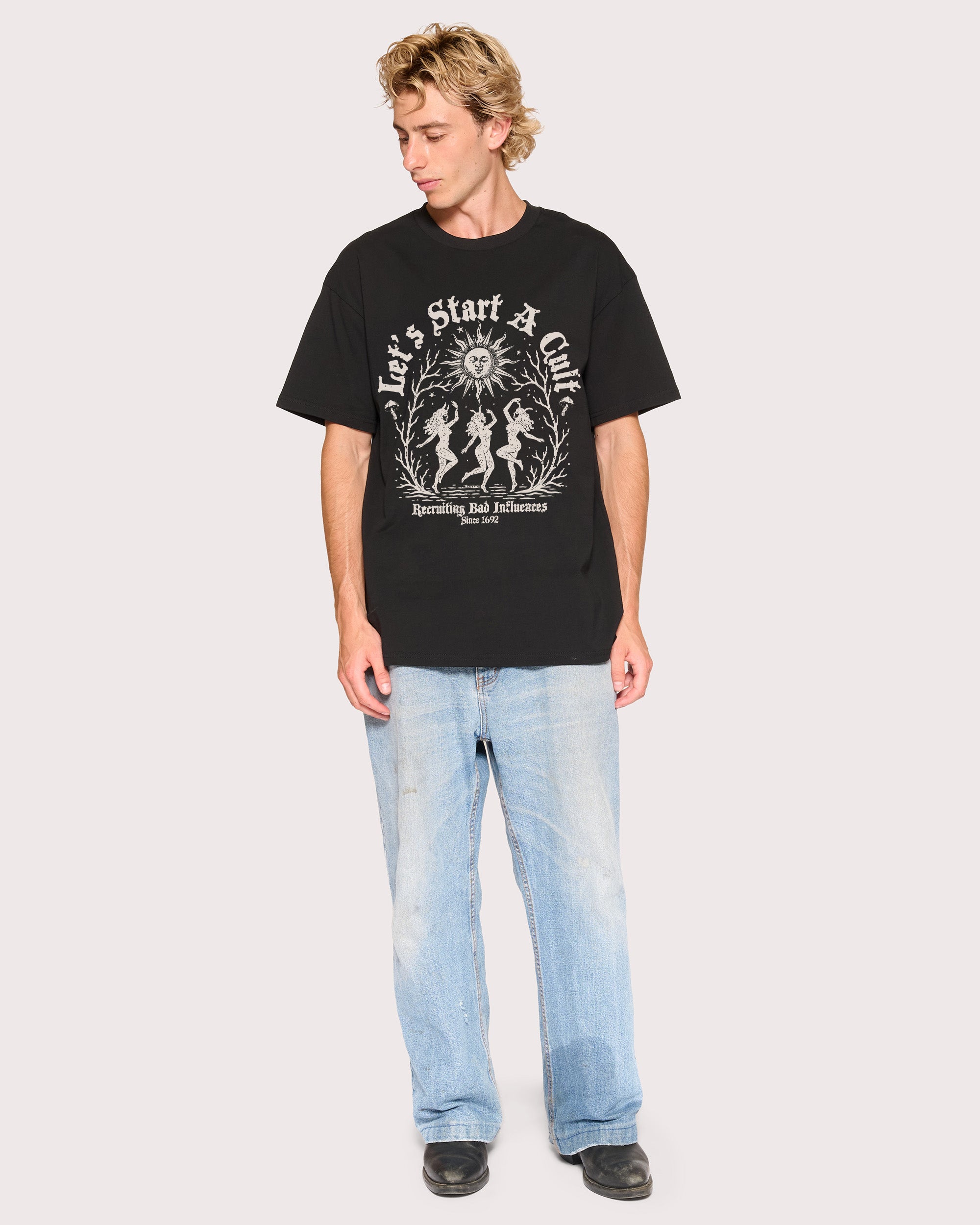 Let's Start a Cult Black T-Shirt