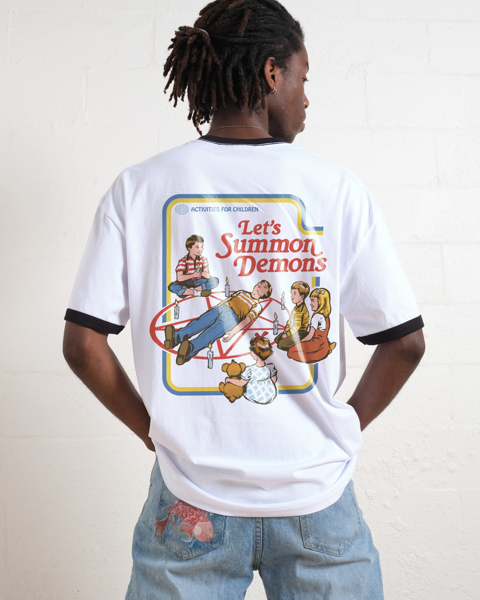 Let's Summon Demons Front and Back T-Shirt Australia Online