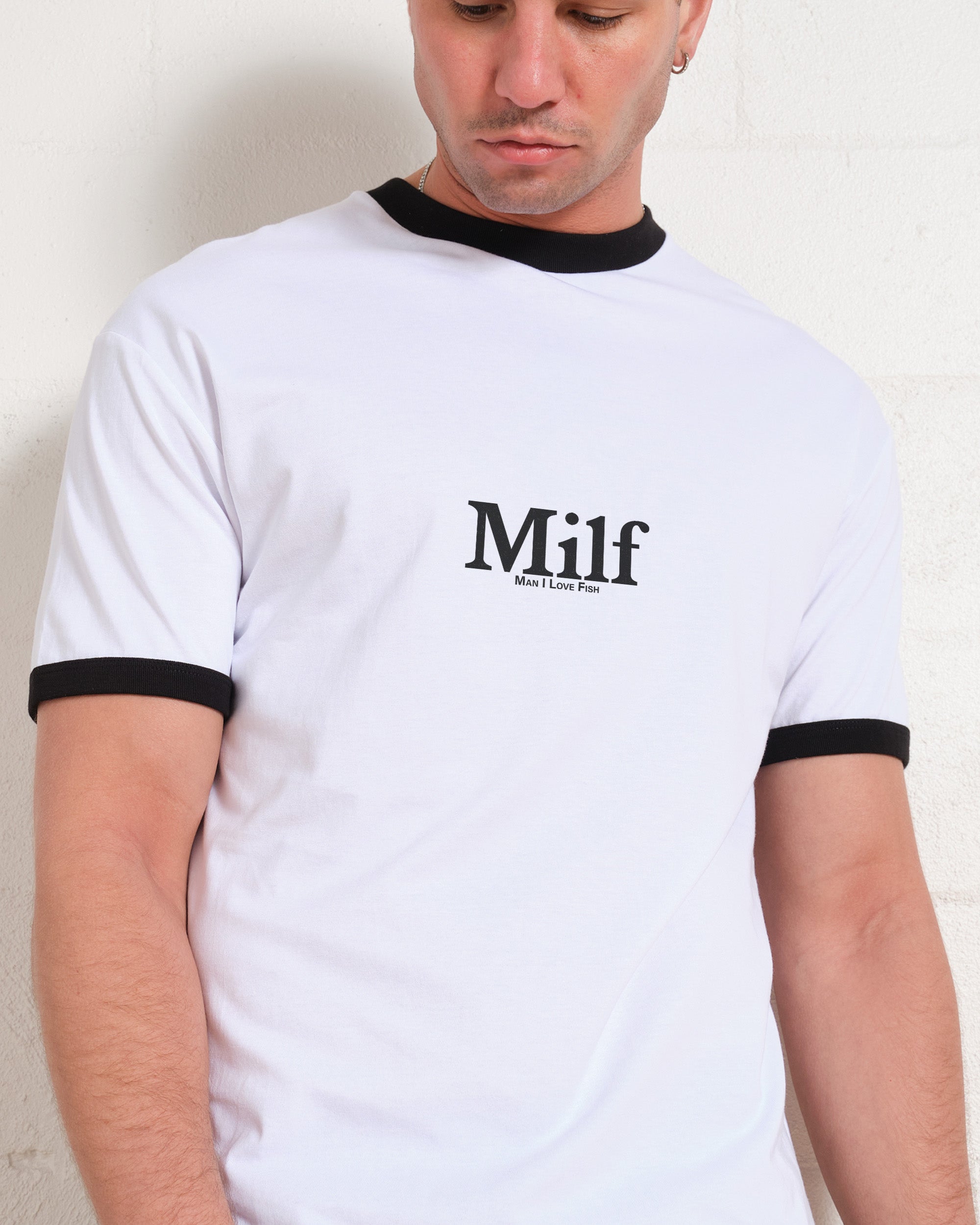 Man I Love Fish Front and Back T-Shirt Australia Online