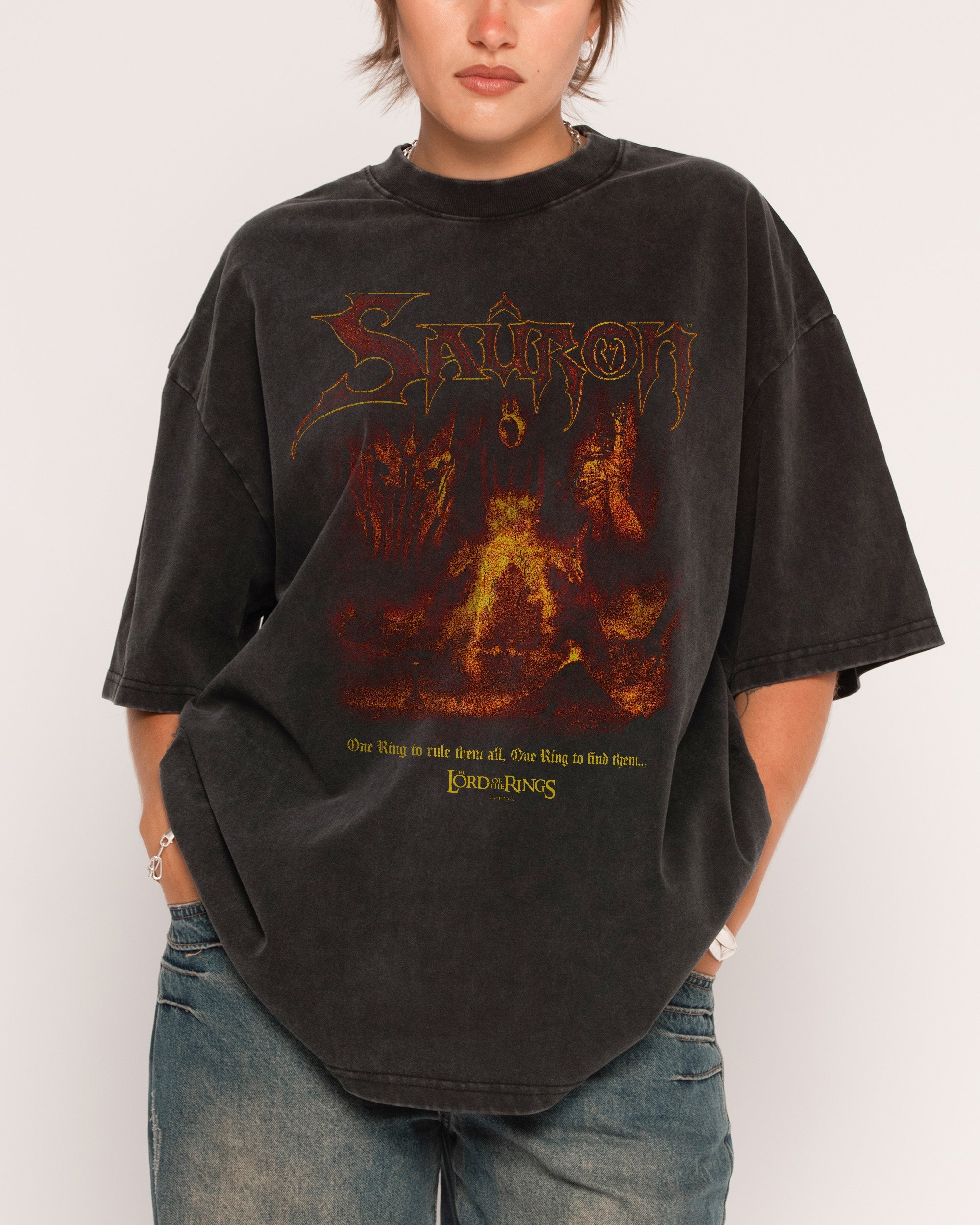 Dark Lord Sauron Wash Tee Australia