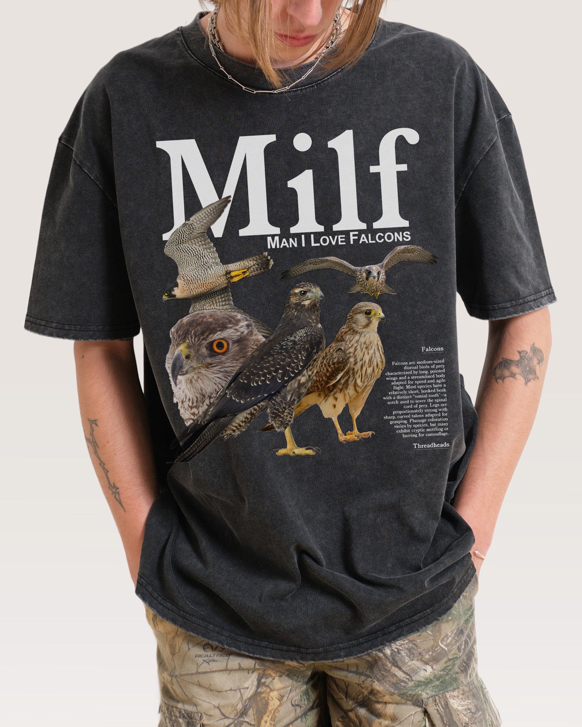 Man I Love Falcons Oversized Tee