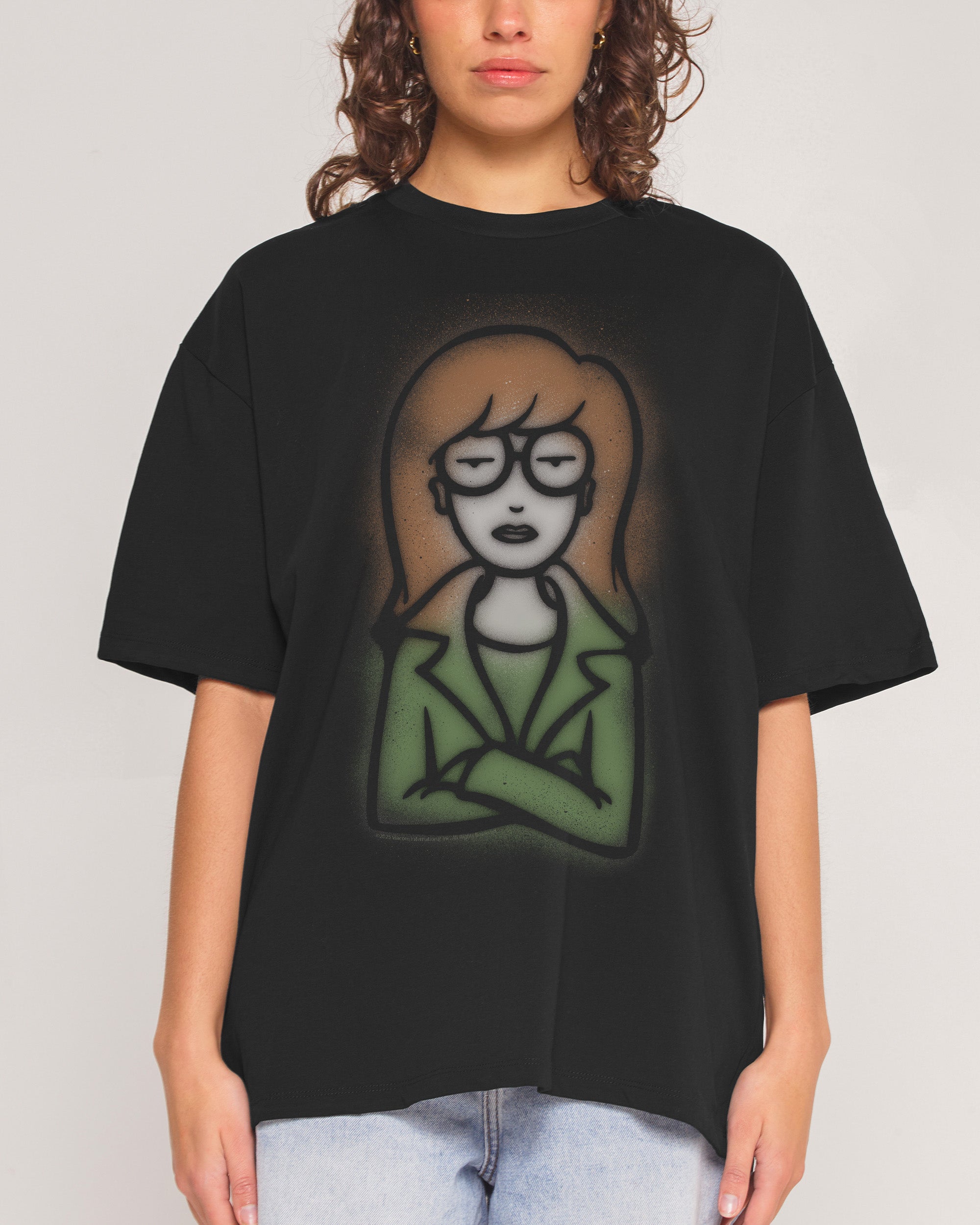 Go To Hell Black Oversized Tee