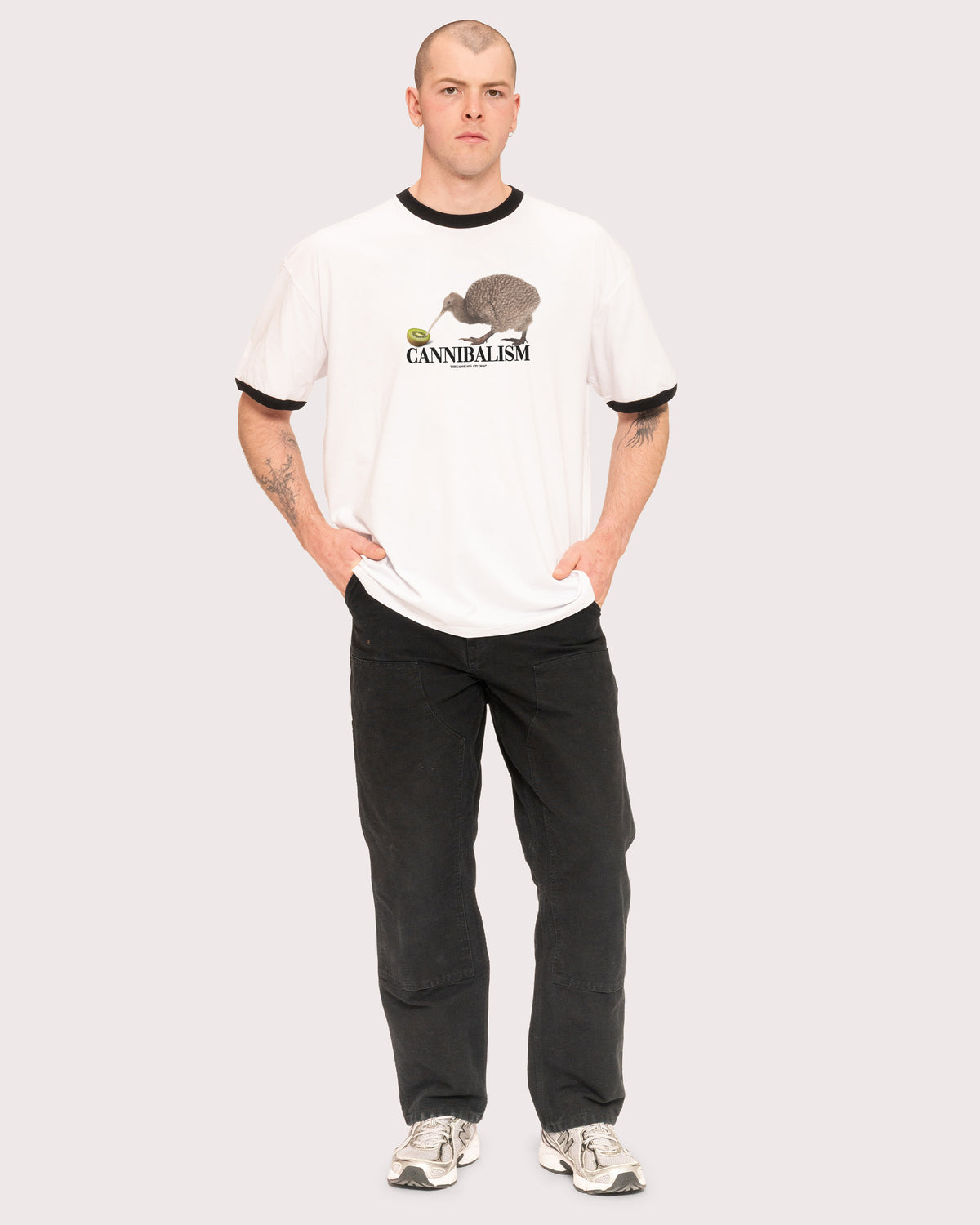 Cannibalism Black Ringer T-Shirt