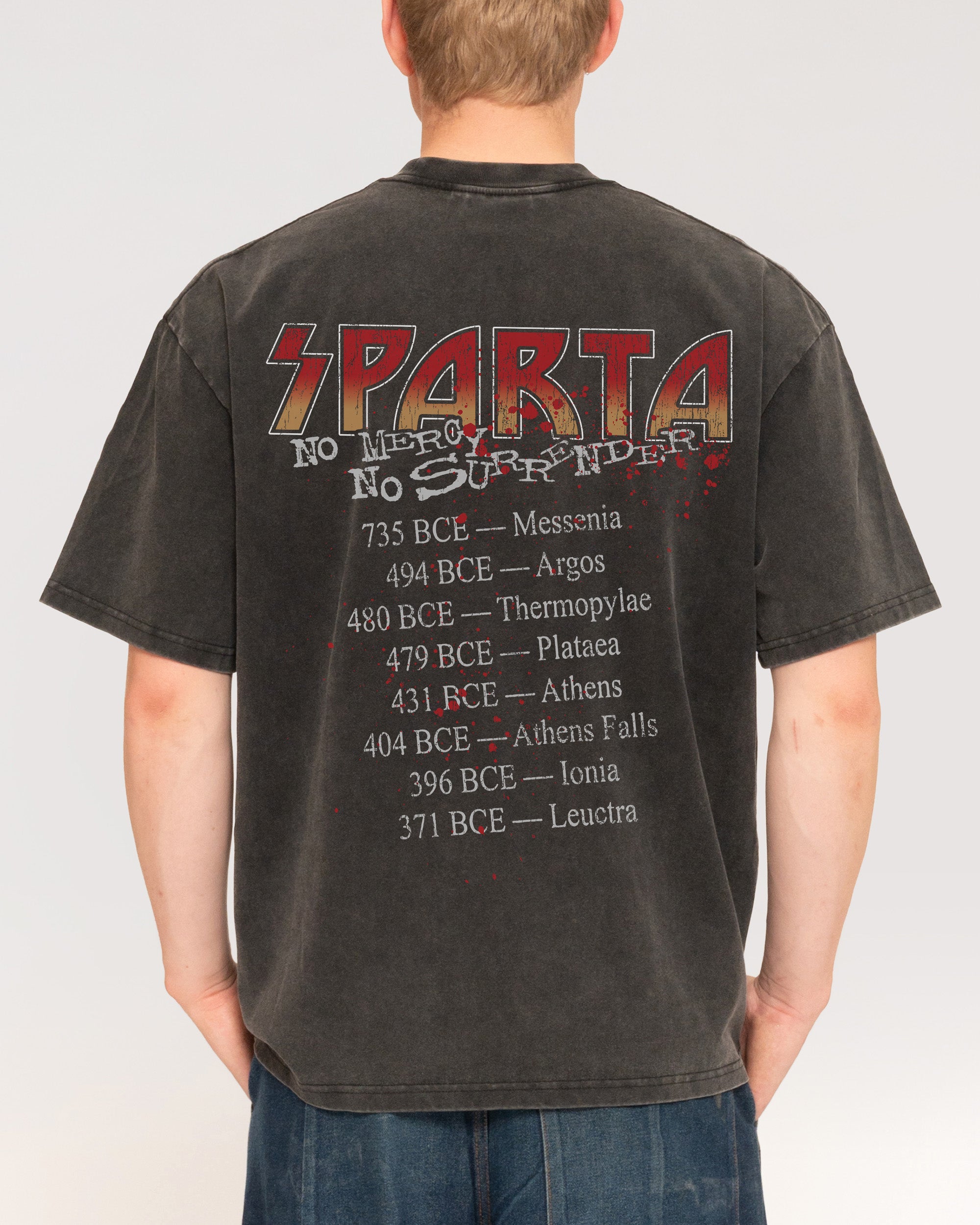 Sparta World Tour Black Stone Oversized Tee