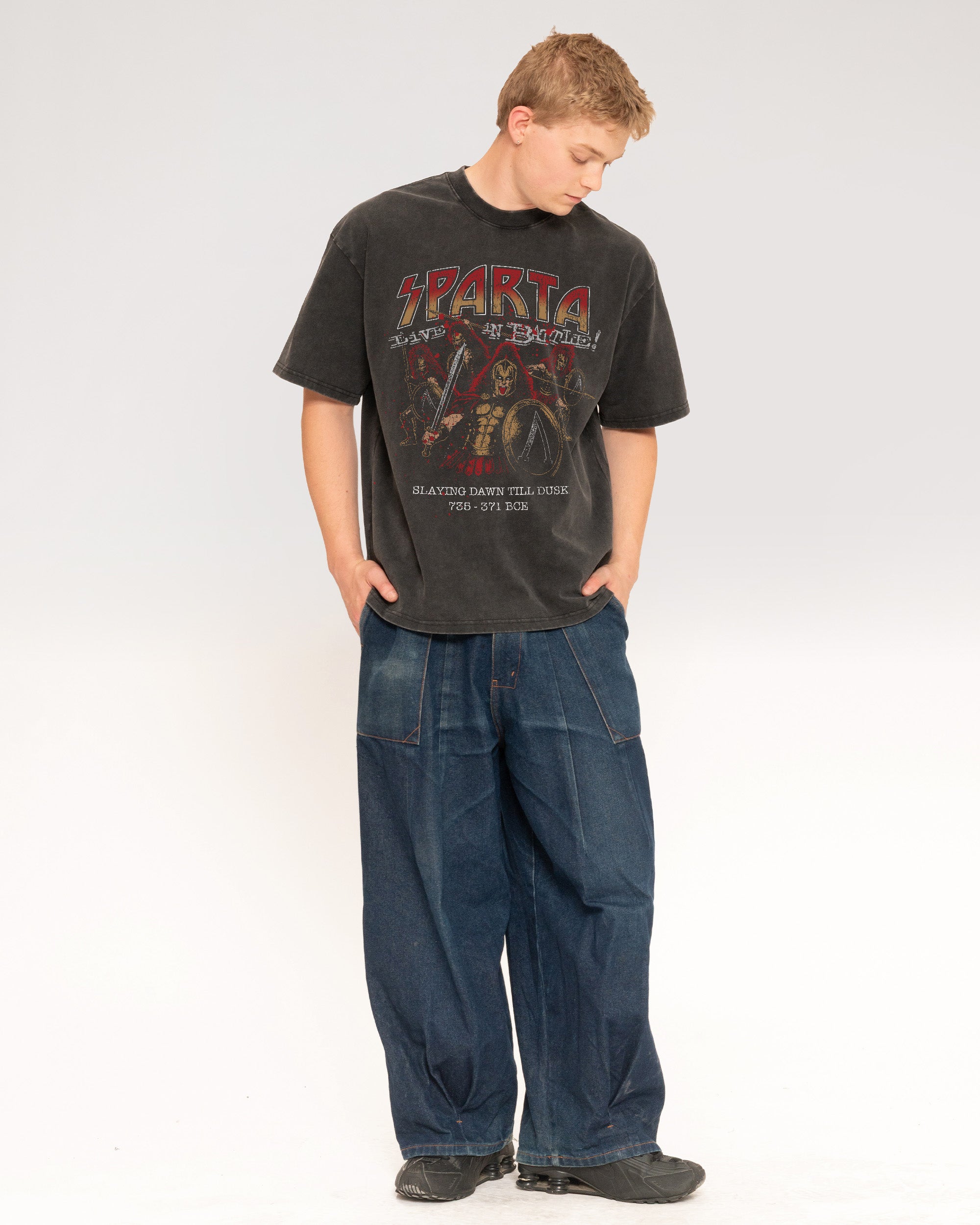 Sparta World Tour Black Stone Oversized Tee