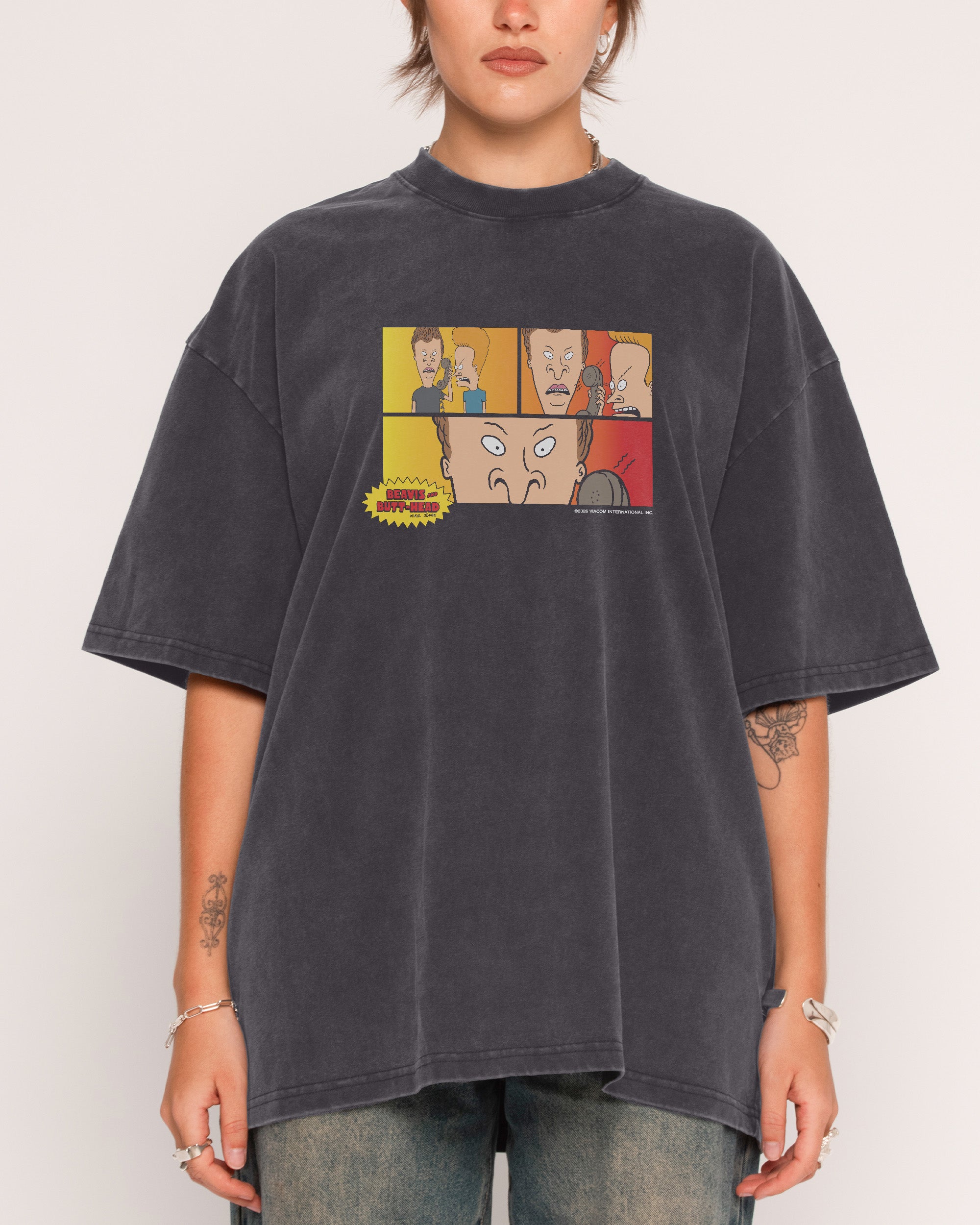 The Call Black Oversized Tee