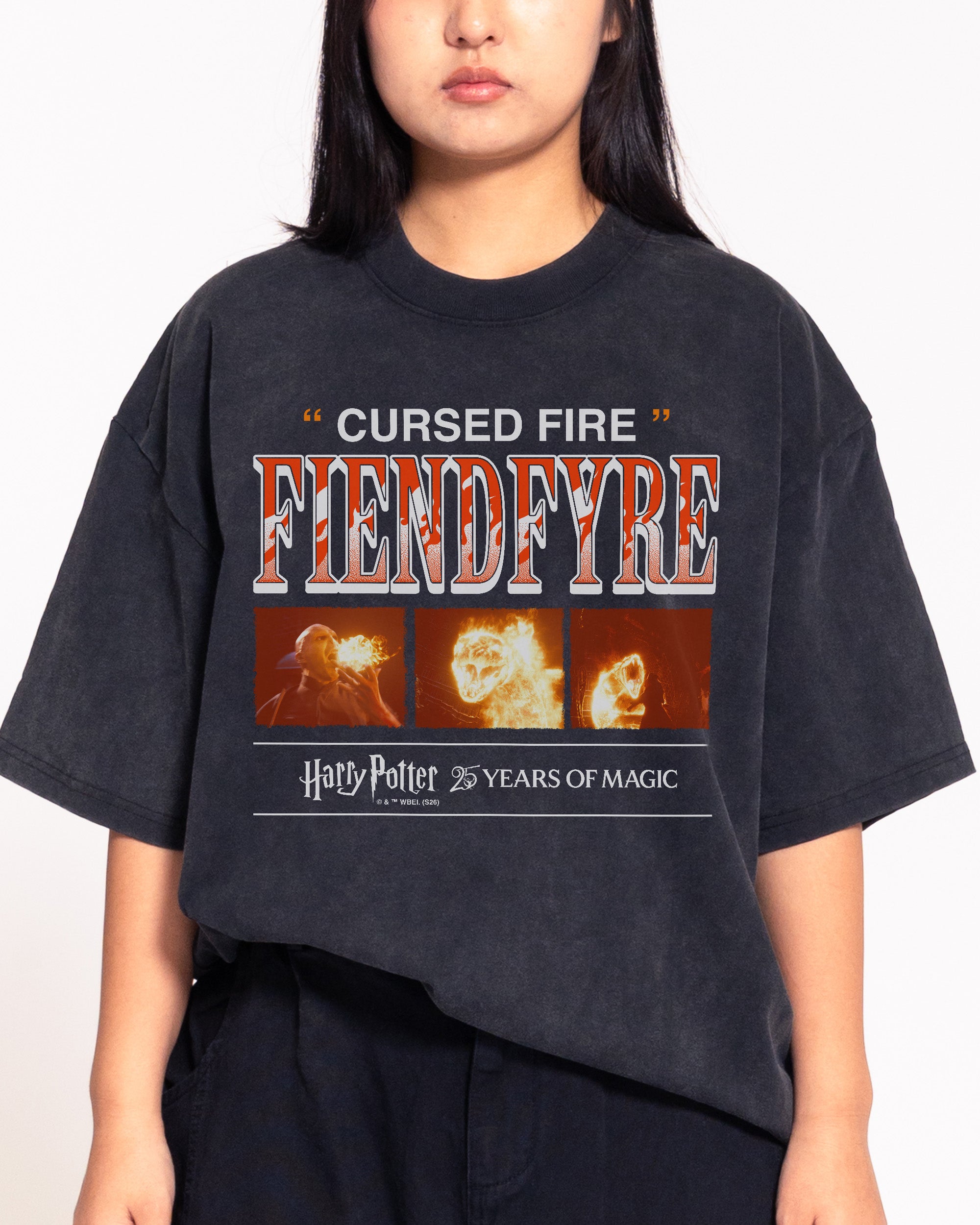 Fiendfyre Black Oversized Tee