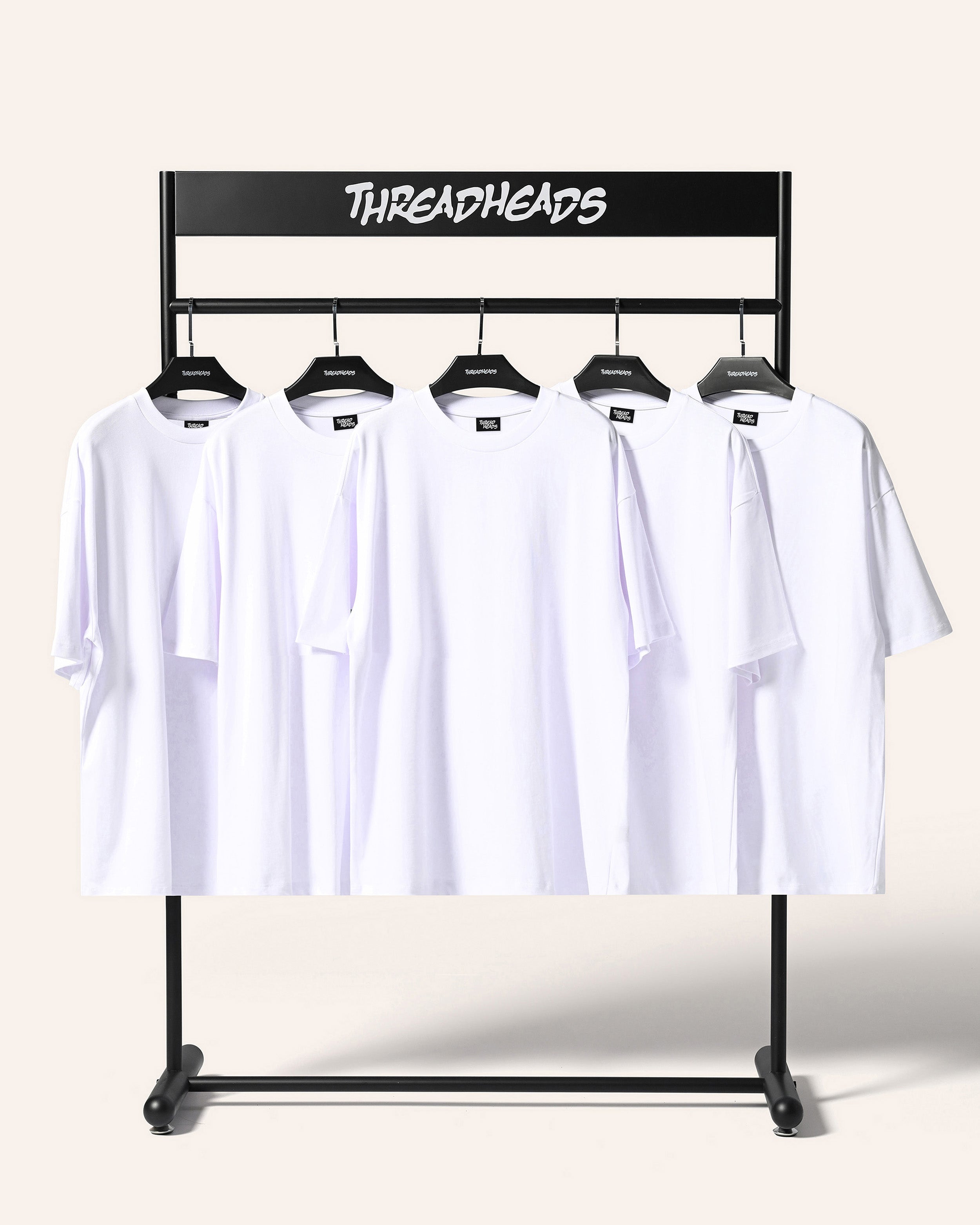 Oversized Tee 5 Pack: White