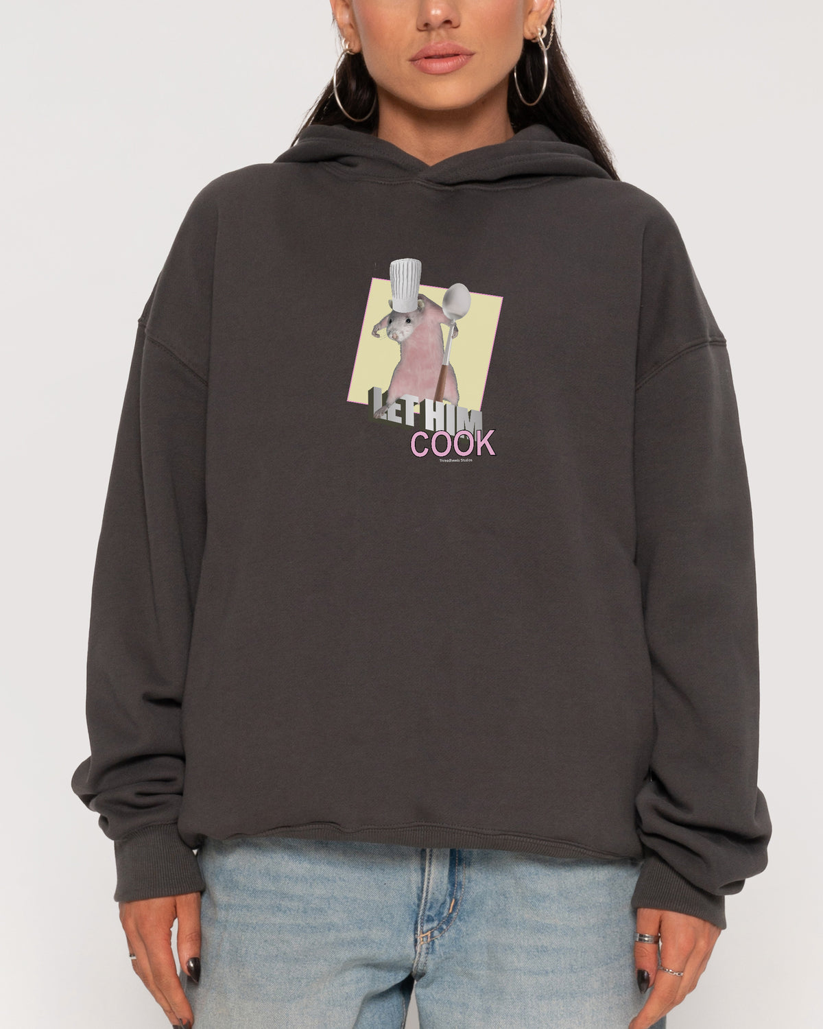 Let Him Cook Charcoal Hoodie