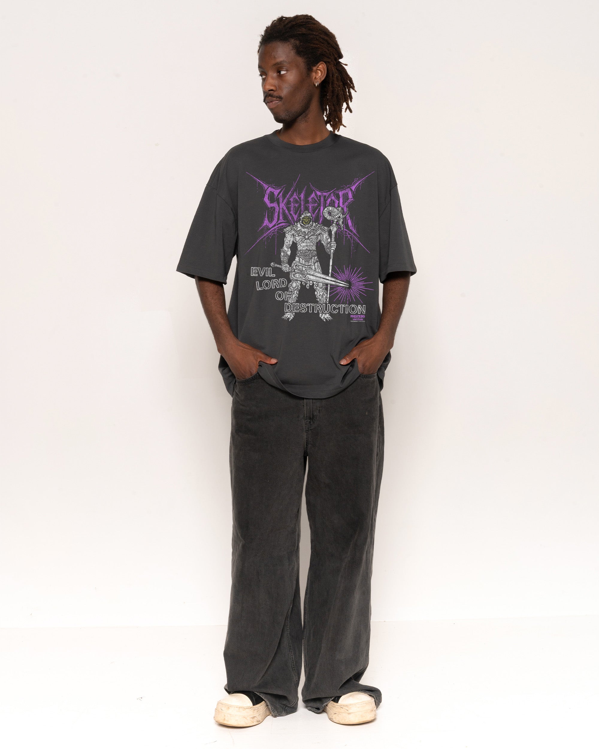 Lord of Destruction Charcoal Oversized Tee