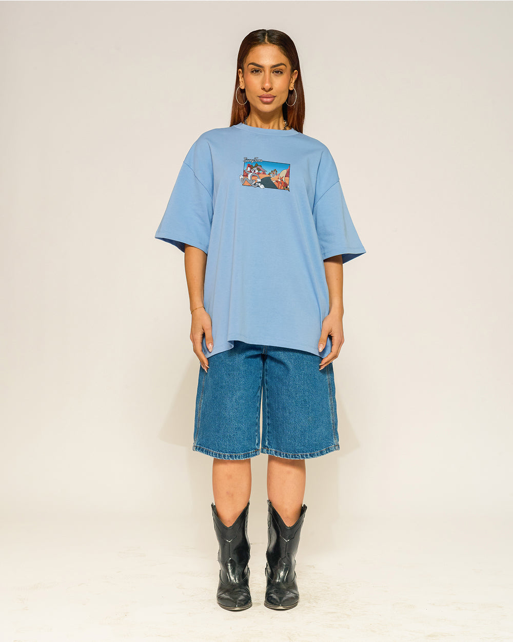 The Great Bugs Escape Oversized Tee Threadheads Australia #colour_powder blue