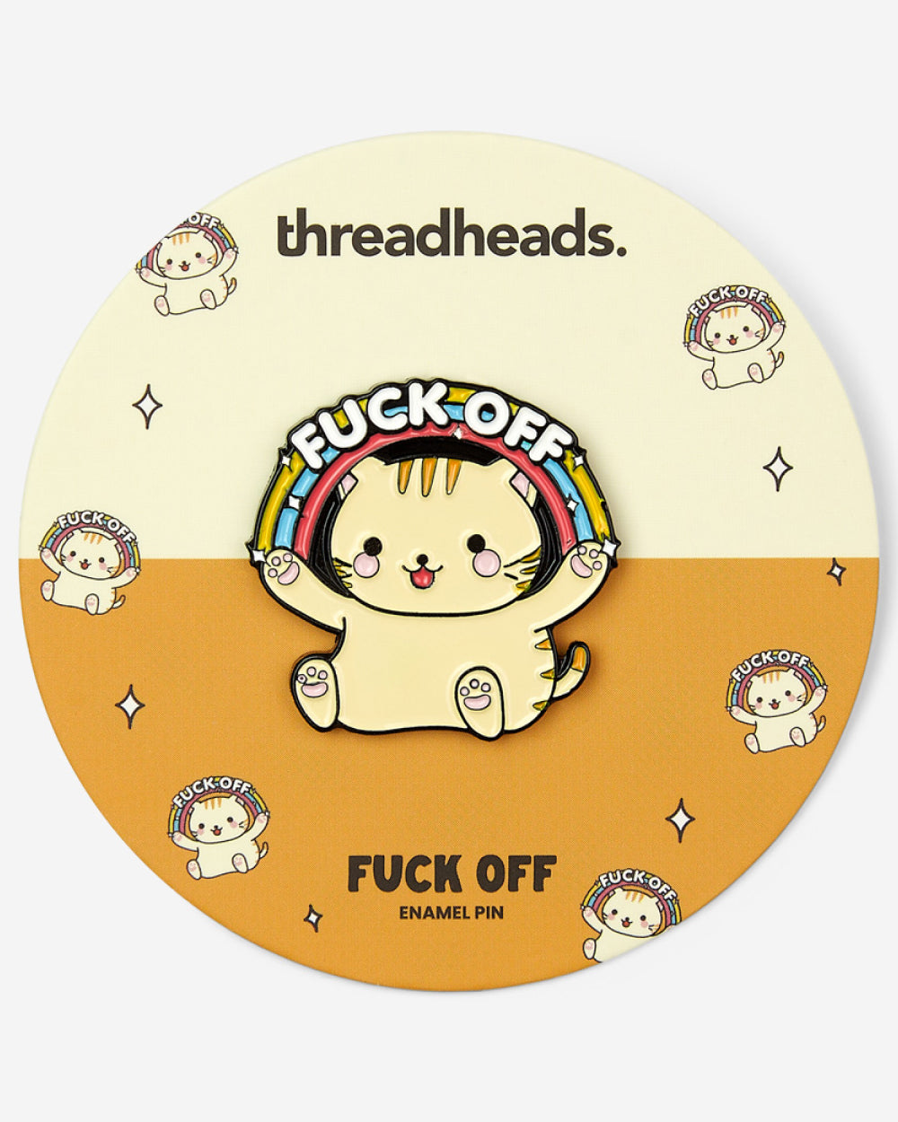 Fuck Off Cat Enamel Pin Australia Online