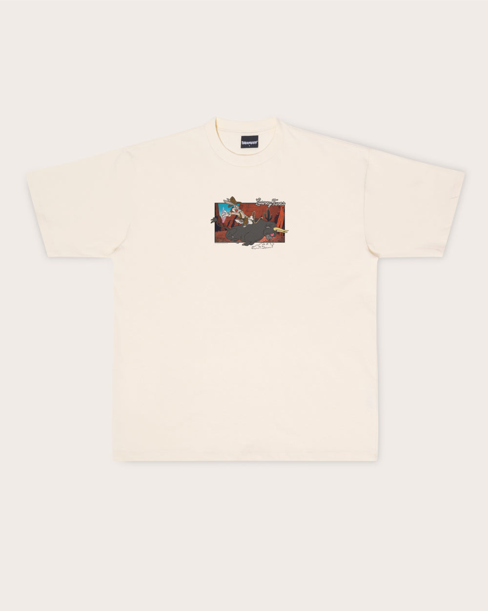Buckle Up Bugs Oversized Tee Threadheads Australia #colour_natural