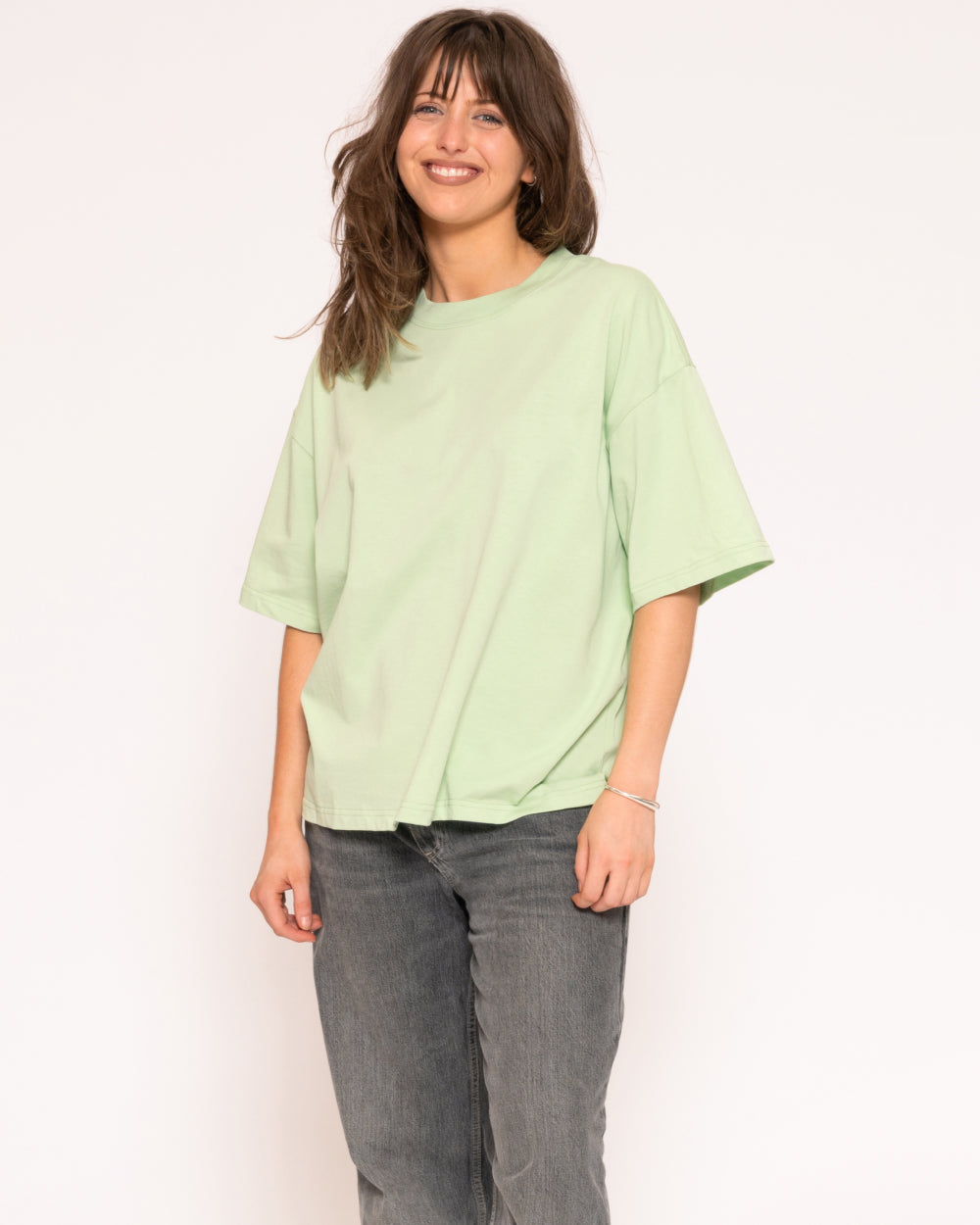 Boxy Crop Tee 3-Pack: Dusk, Pistachio, White Blank Boxy Crop Tee – view 3
