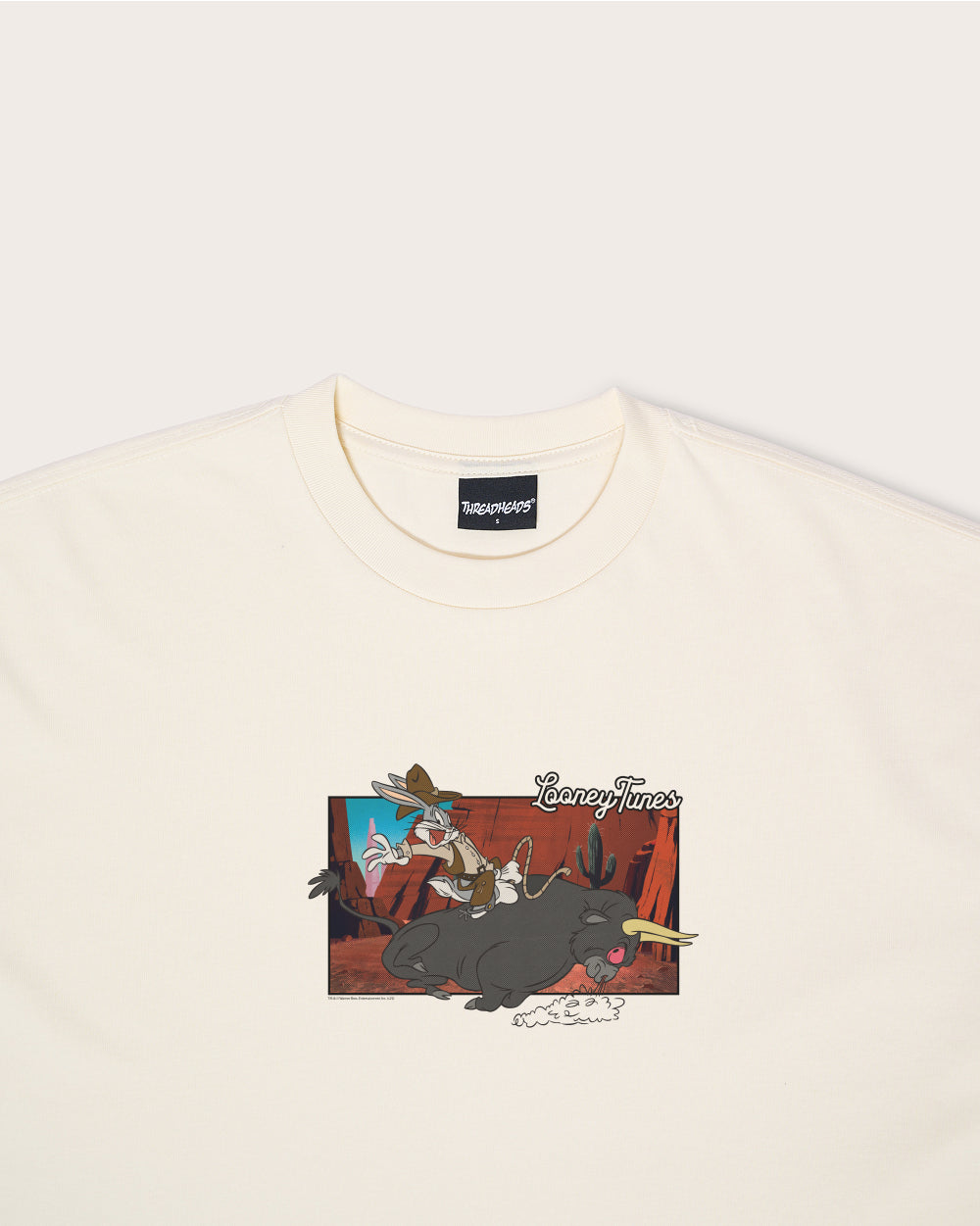 Buckle Up Bugs Oversized Tee Threadheads Australia #colour_natural
