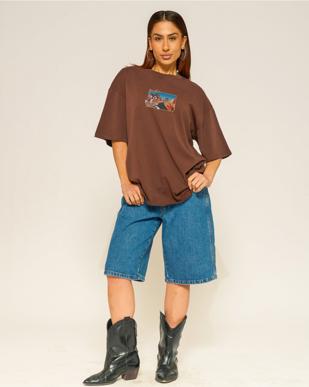 The Great Bugs Escape Oversized Tee Threadheads Australia #colour_brown