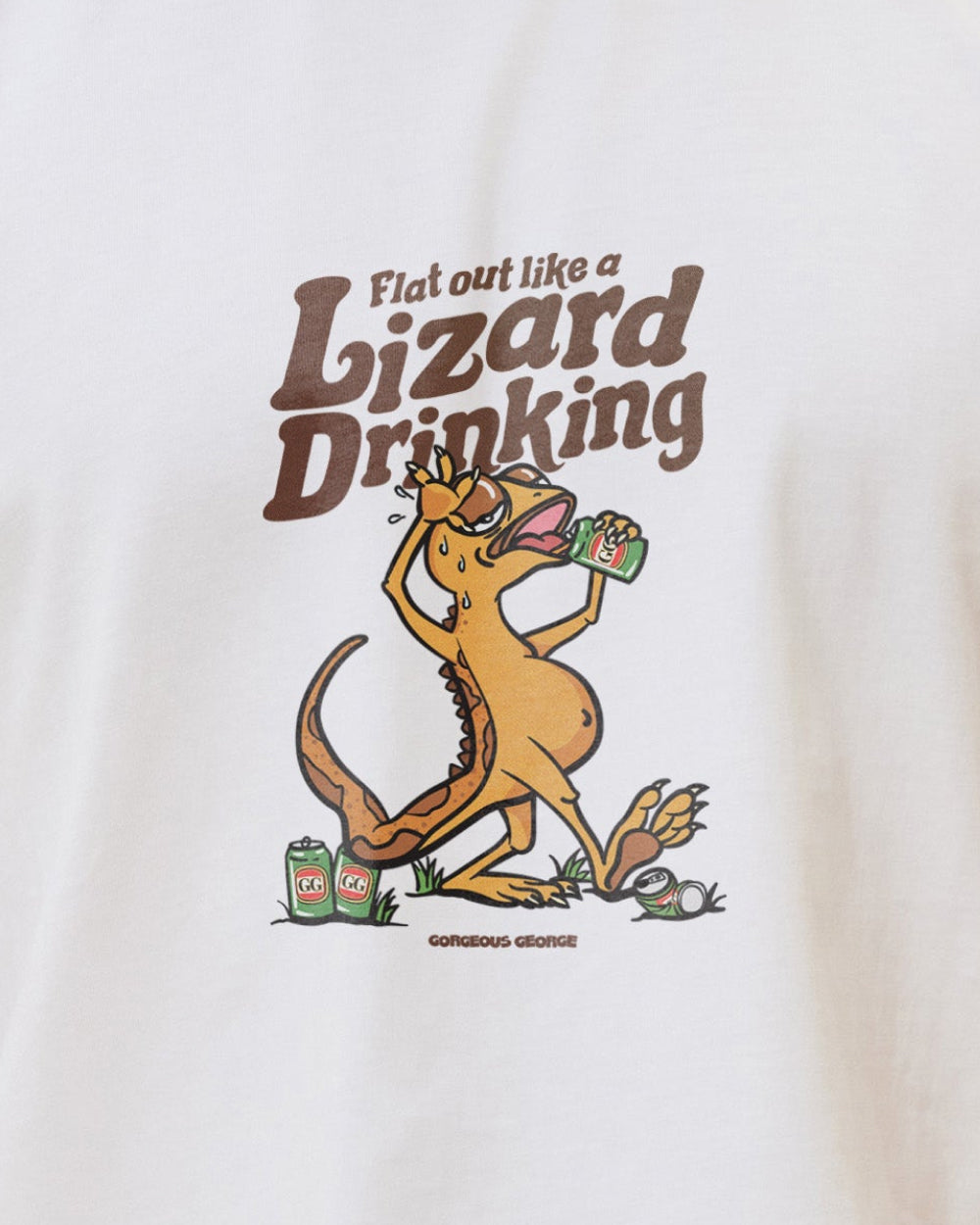 Flat Out Like a Lizard Drinking T-Shirt Australia Online