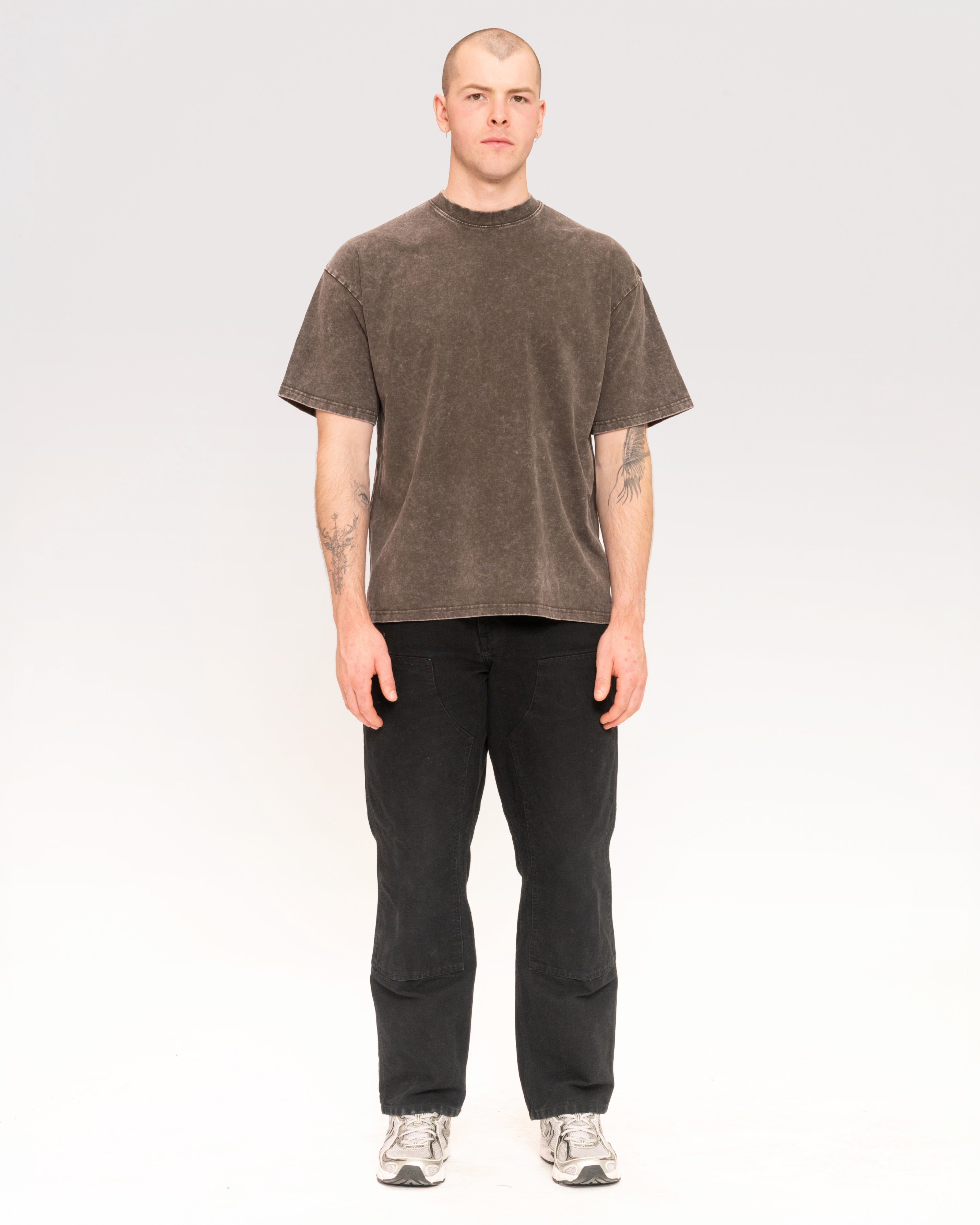 Wash Tee 4 Pack: Black Stone, Grey Stone Blank Oversized Tee – view 4