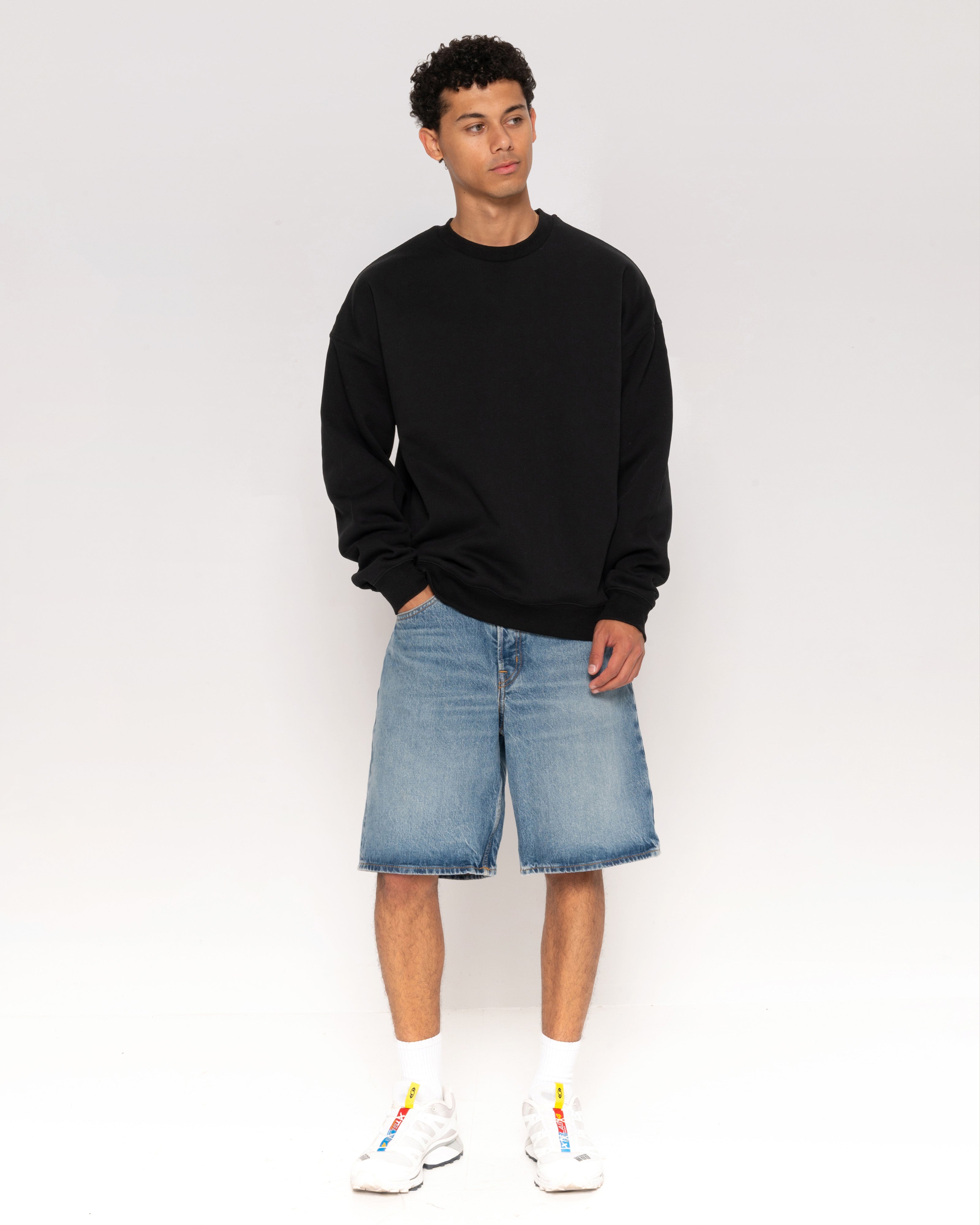 Classic Sweatshirt 3 Pack: Black, Charcoal, Natural Blank Sweatshirt – view 2