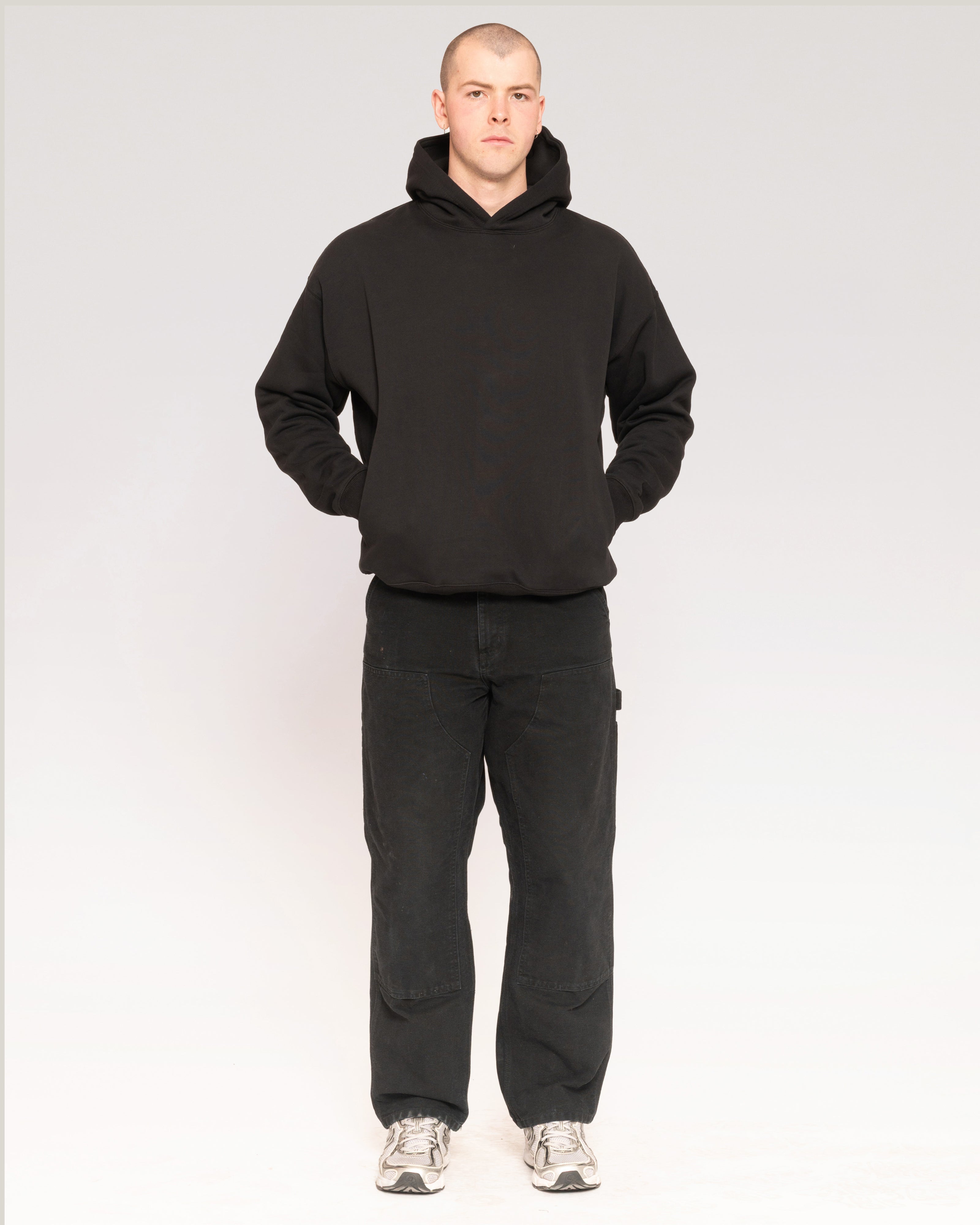 Classic Hoodie 2 Pack: Charcoal, Black Blank Hoodie – view 2