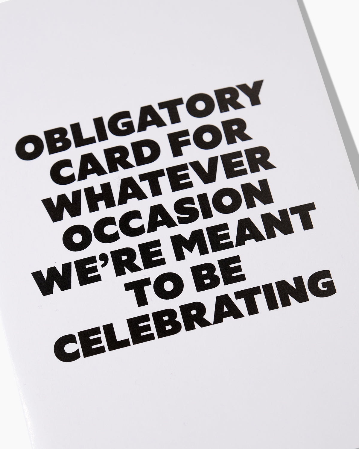 Obligatory Card Greeting Card Australia Online