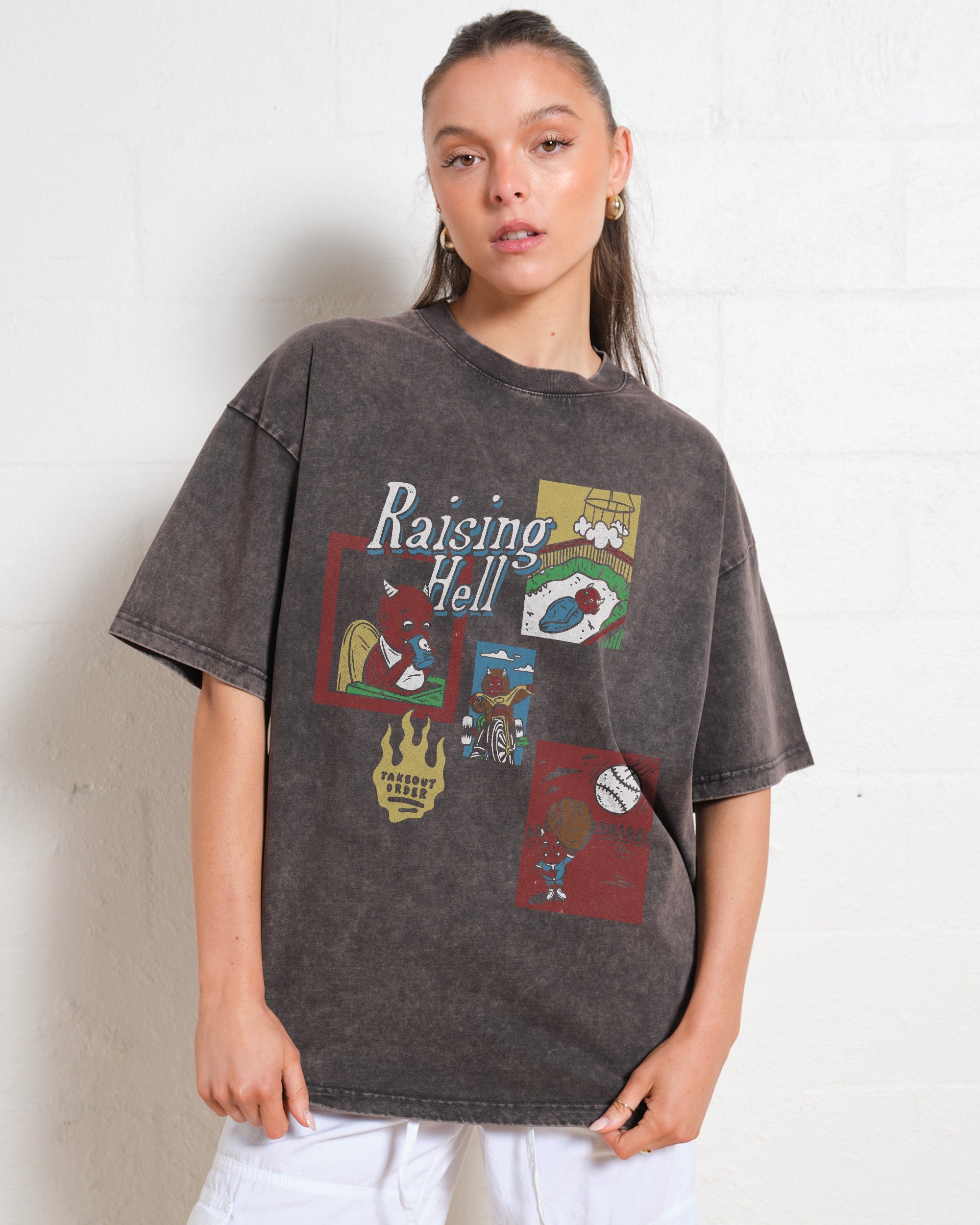 Raising Hell Wash Tee Online Australia