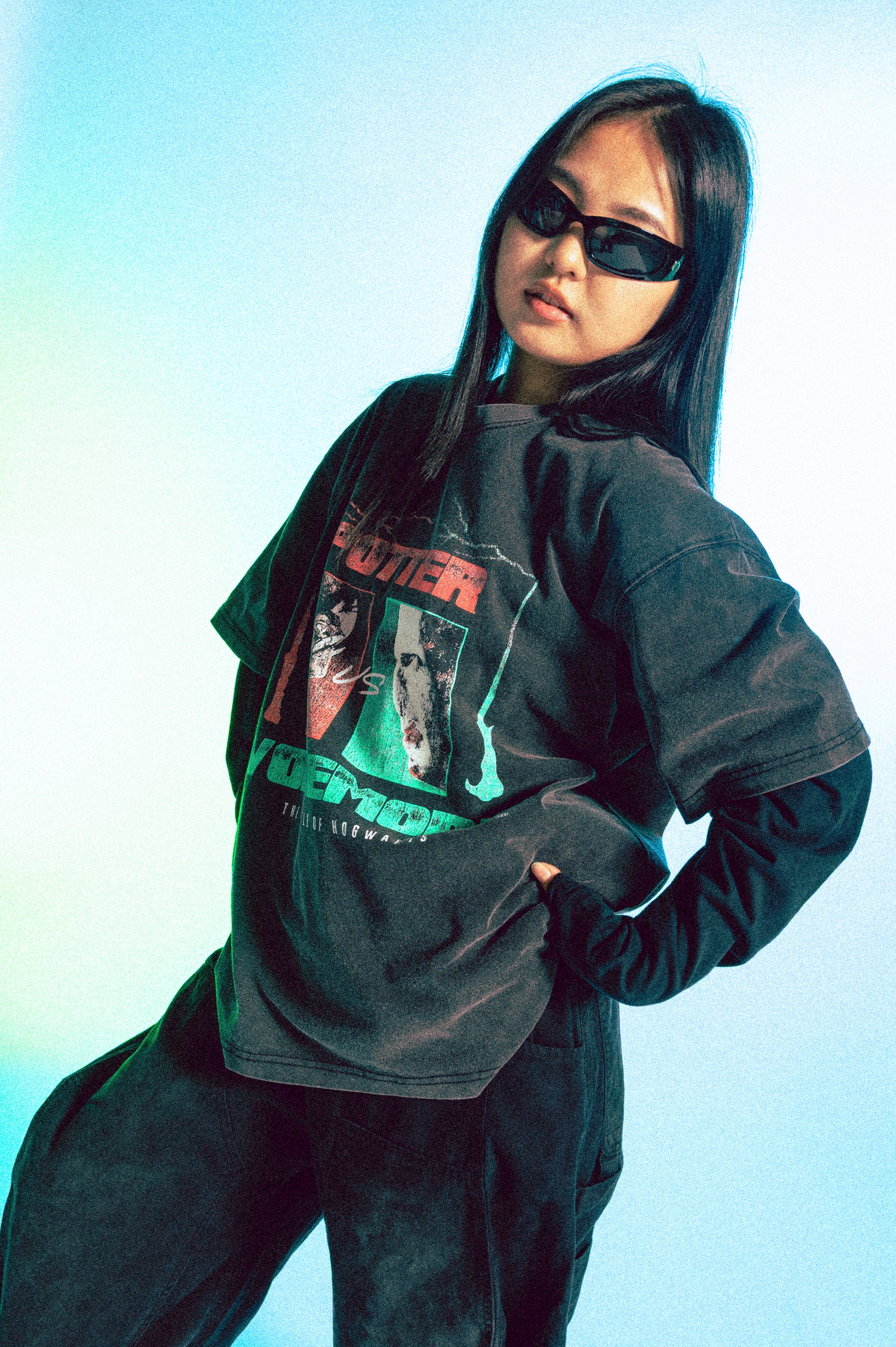 Potter vs. Voldemort Showdown Oversized Tee