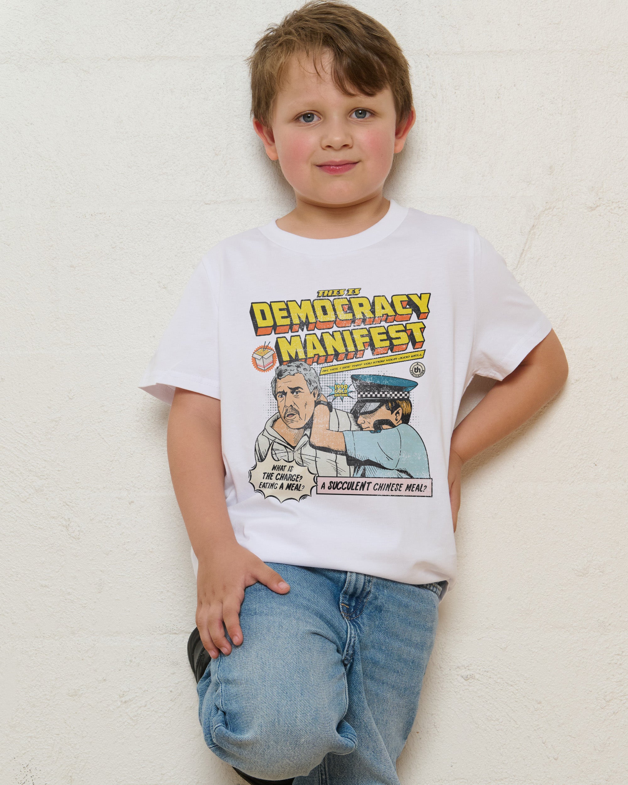 This is Democracy Manifest White Kids T-Shirt