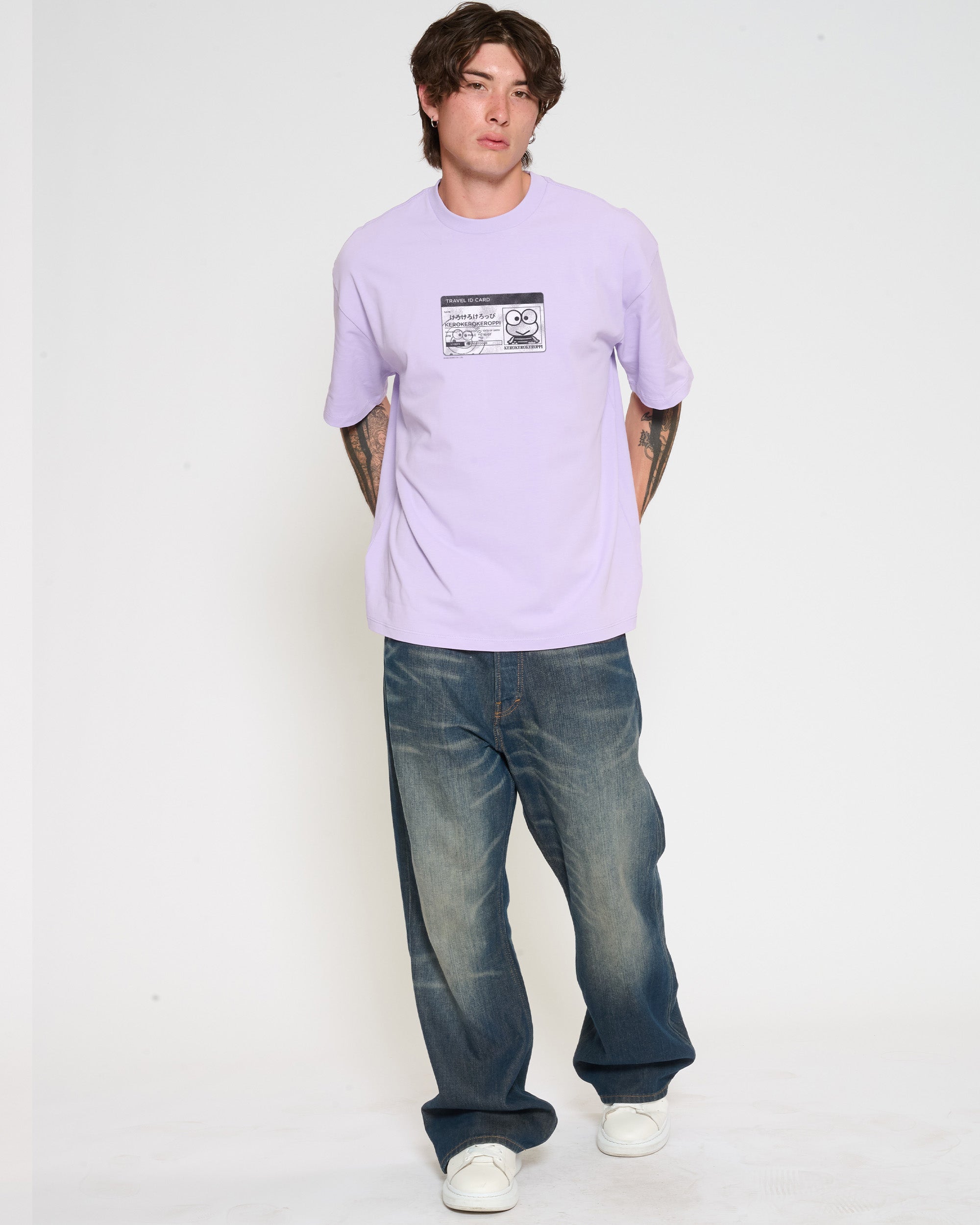 Keroppi ID Oversized Tee Official Hello Kitty and Friends collab Threadheads