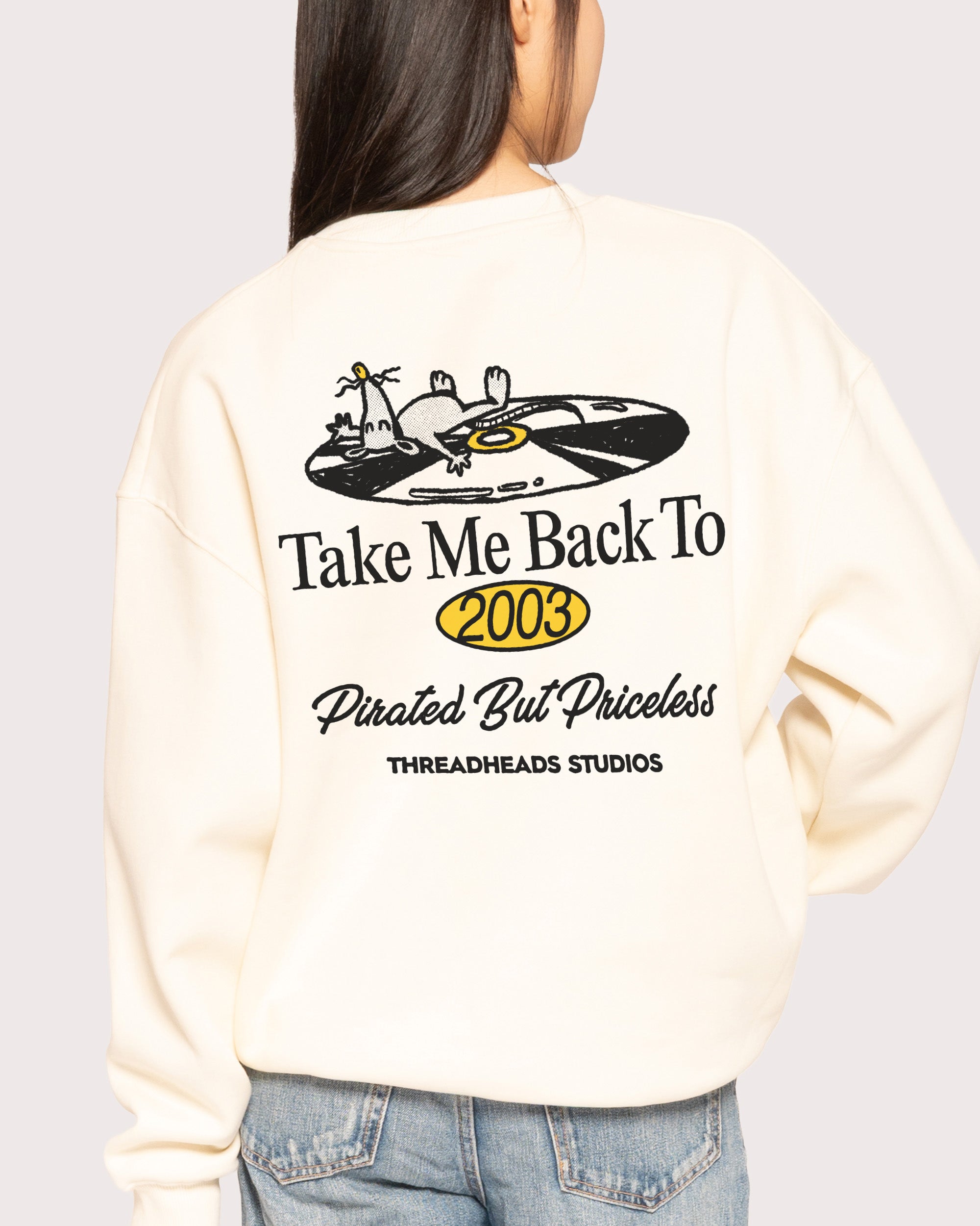 Back to 2003 Natural Sweatshirt