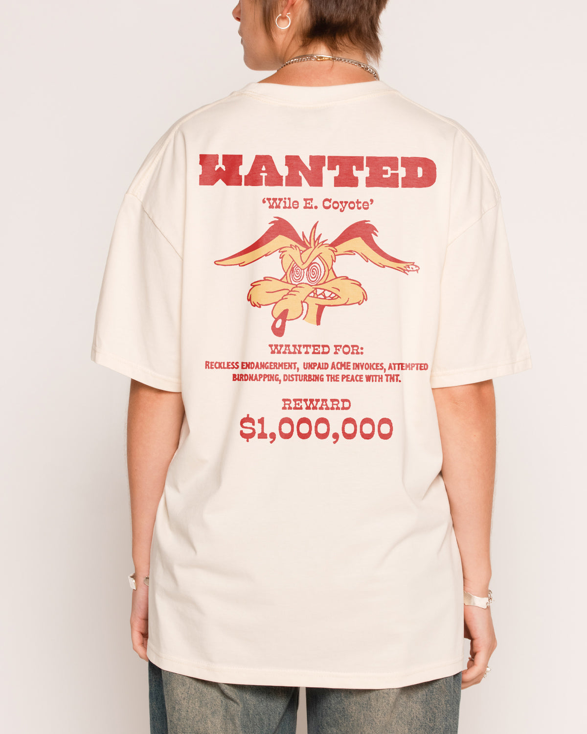 Wanted: Wile E Coyote Natural T-Shirt