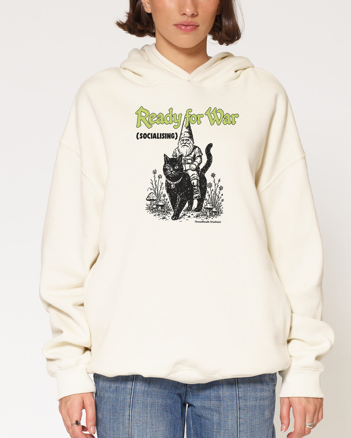 Ready for war Natural Hoodie