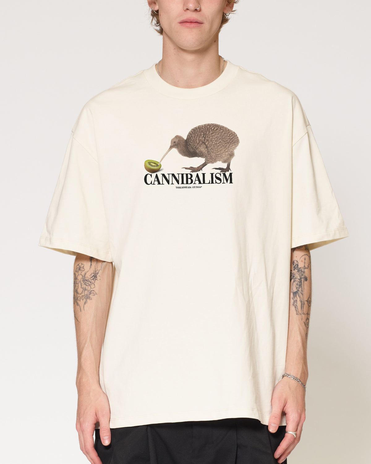 Cannibalism Natural Oversized Tee